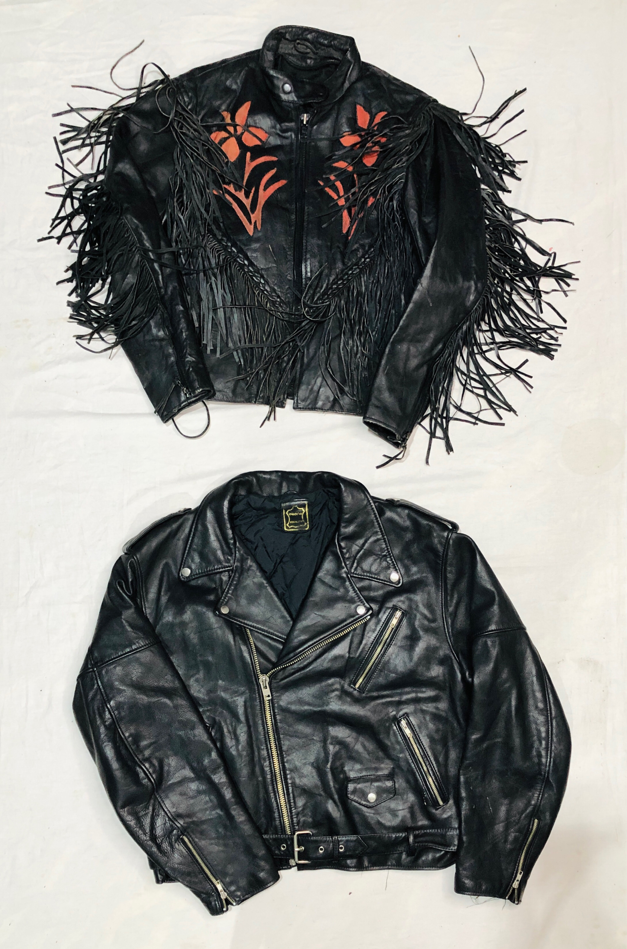 Black Bikers Vintage Leather Jackets | 13