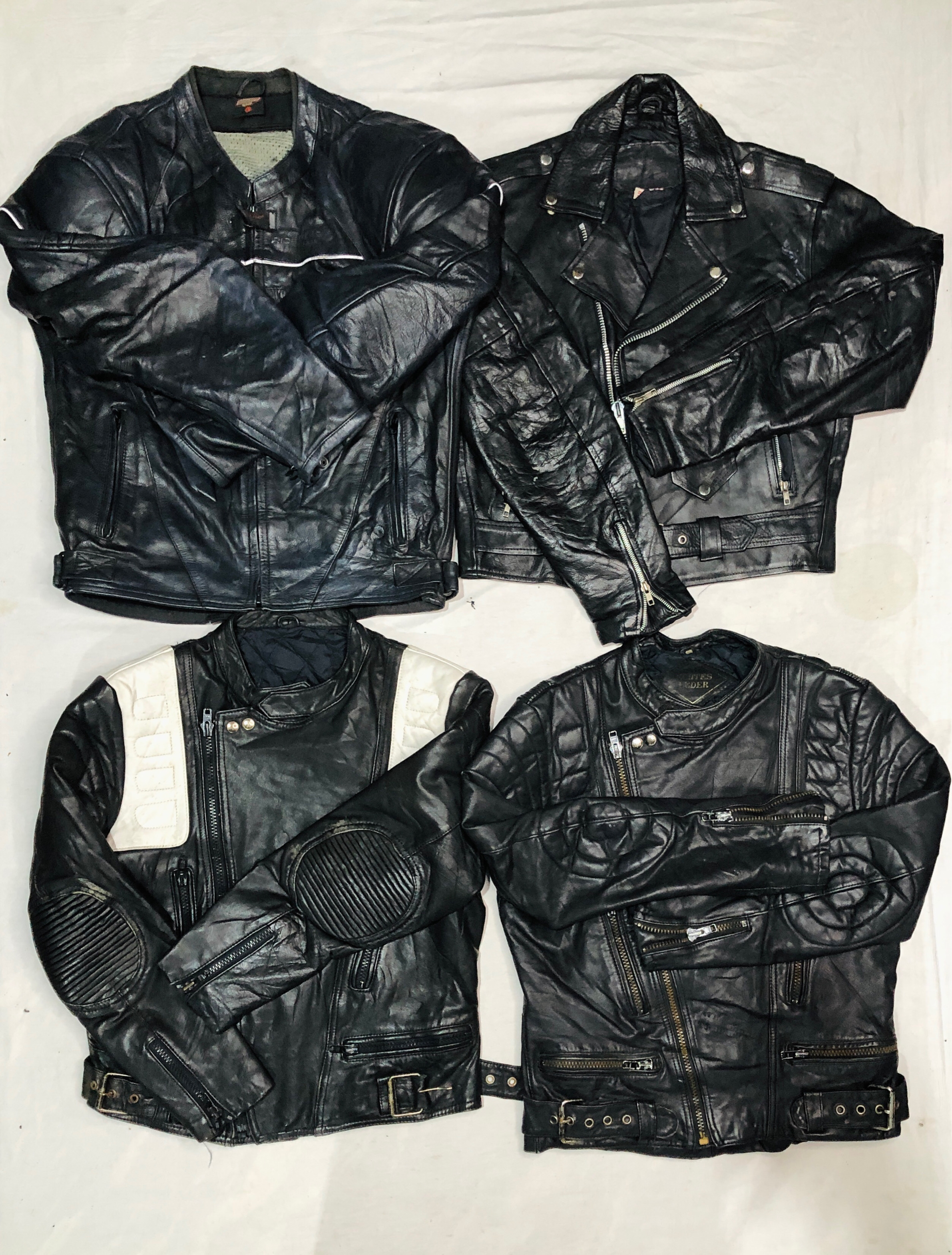 Black Bikers Vintage Leather Jackets | 14