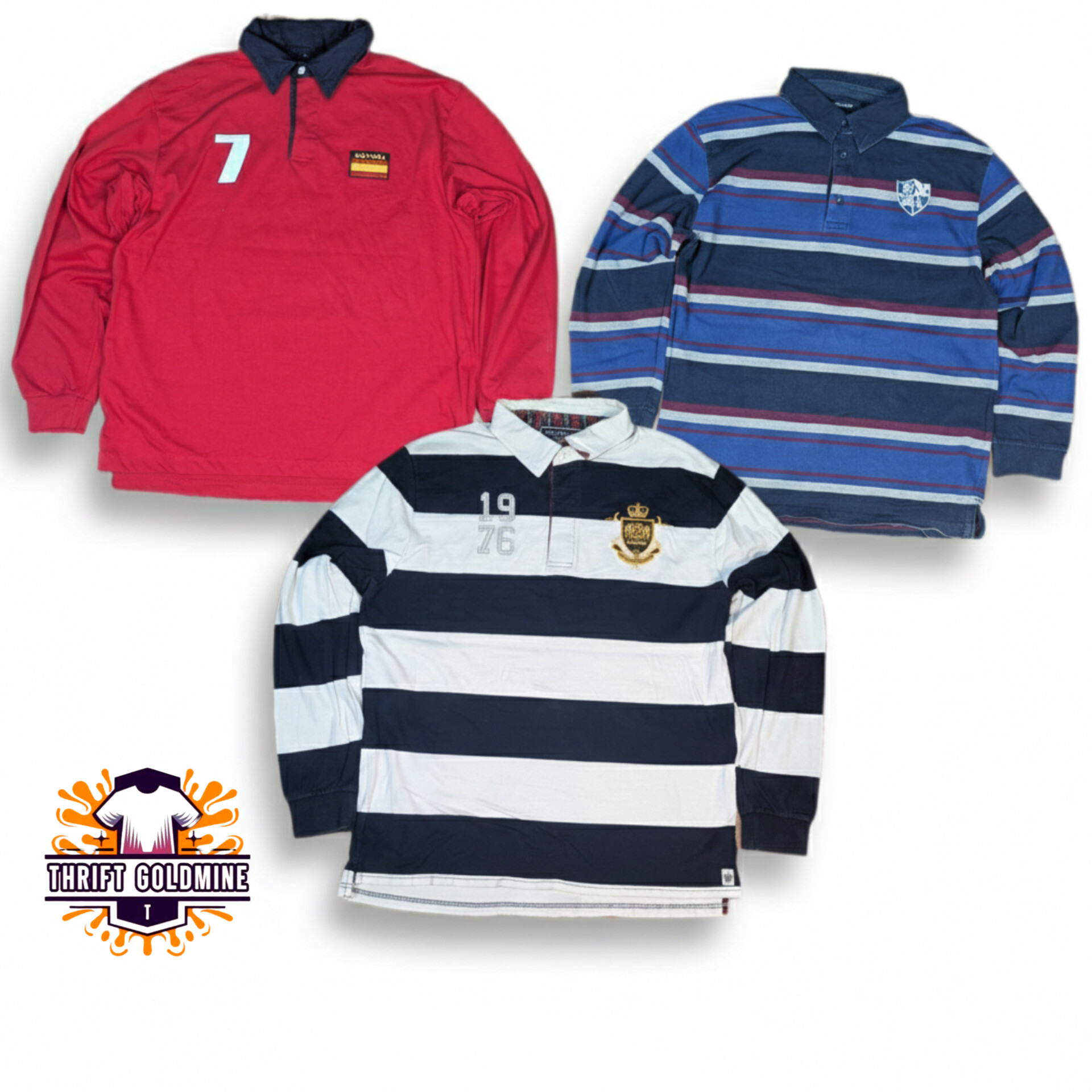 Premium unbranded rugby shirt