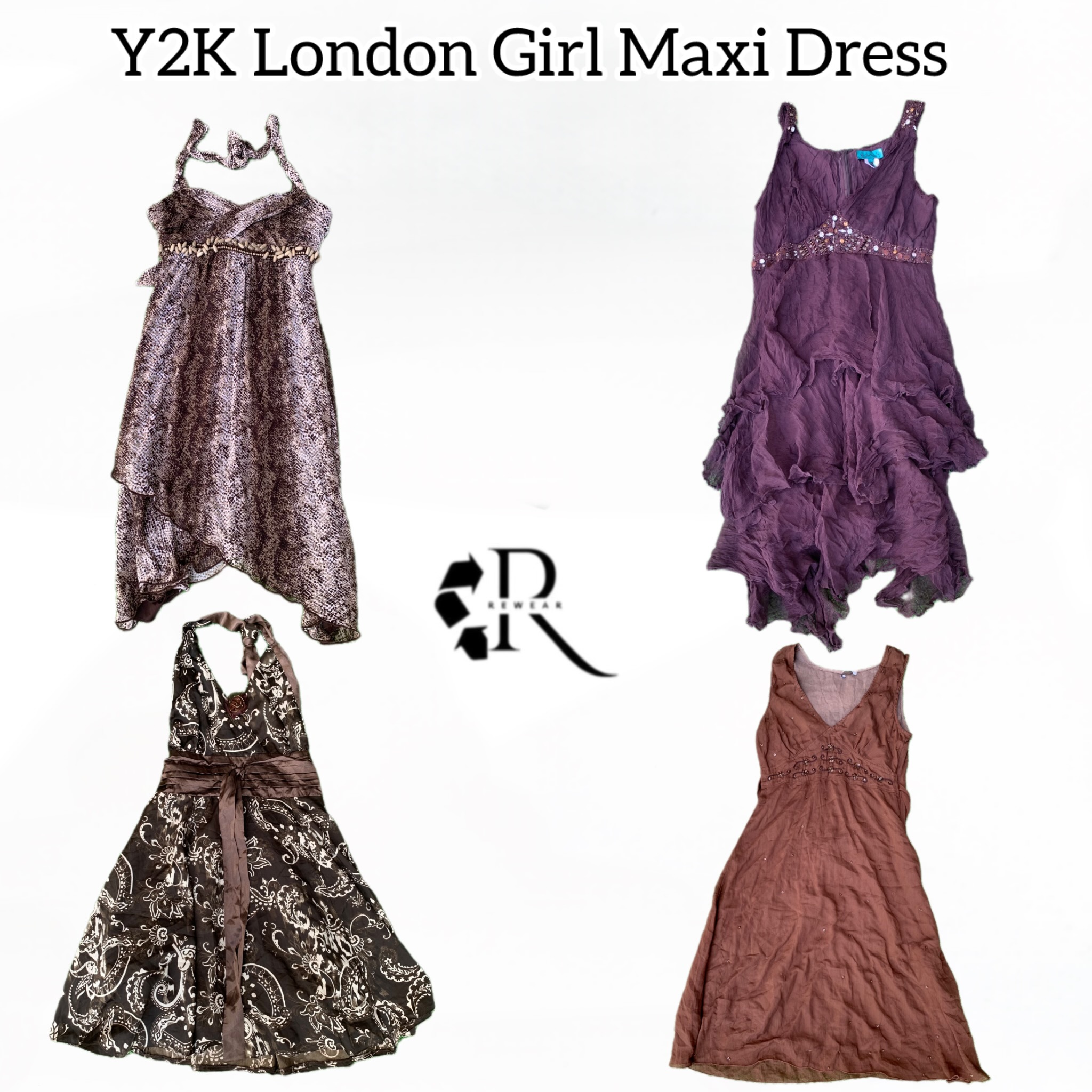 Y2K London Girl Maxi Dress Rw-1623