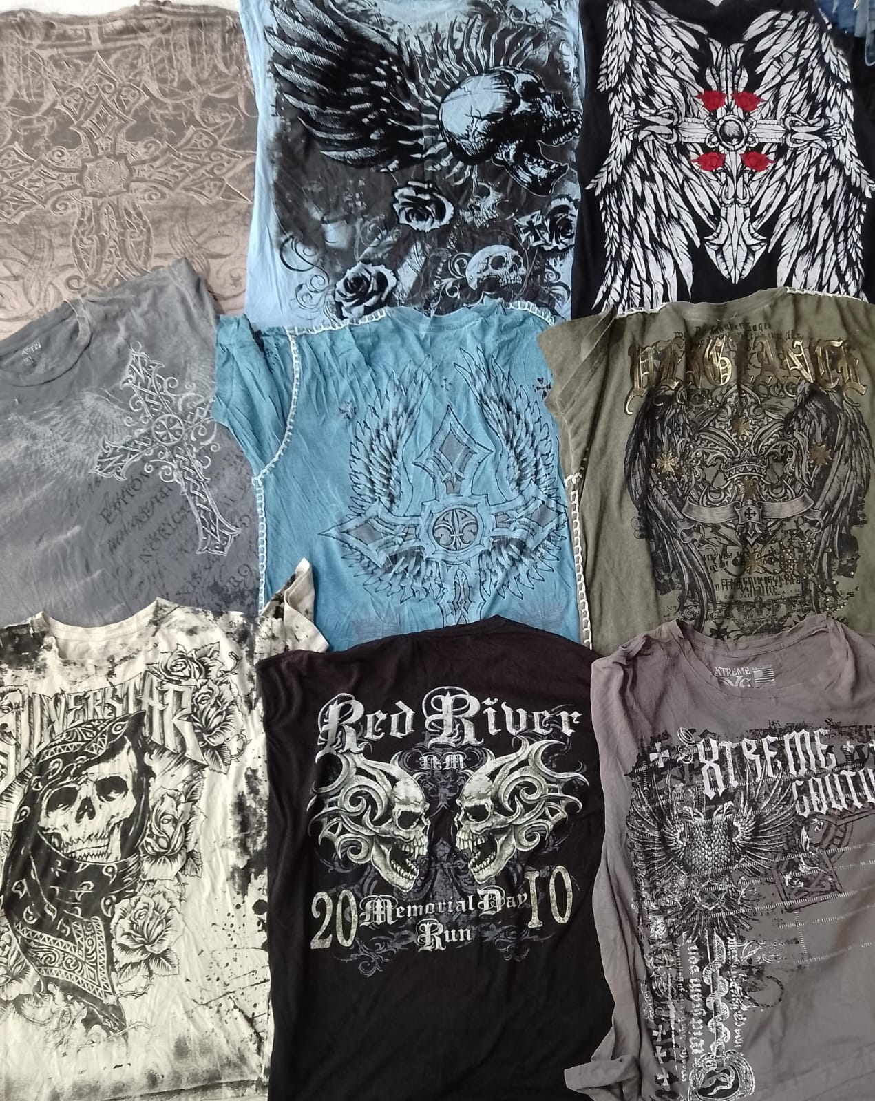 CR6862 Vintage Skull T-Shirts