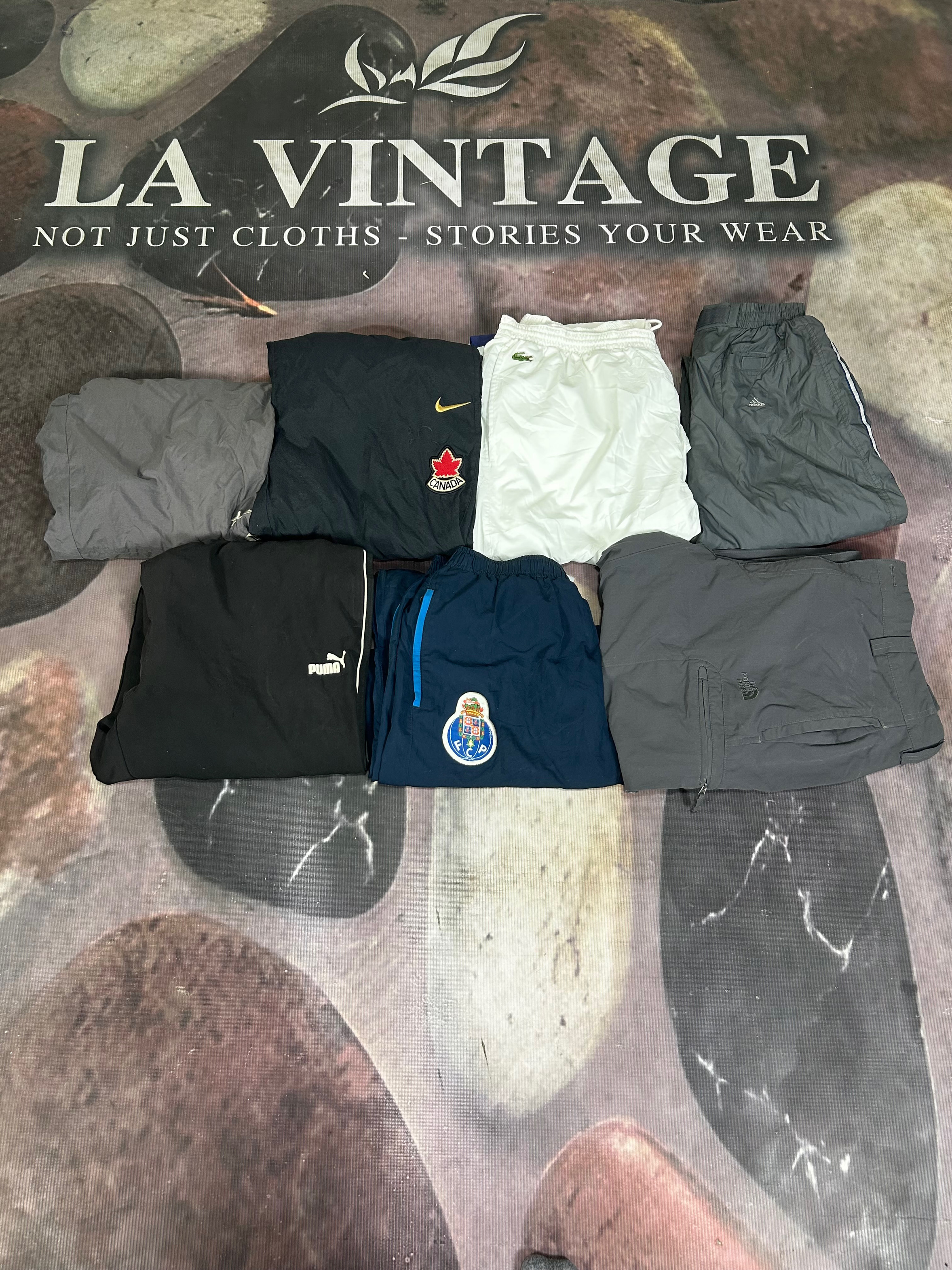 Retro Sports Track Pants Bundle – Premium Mixed Br..