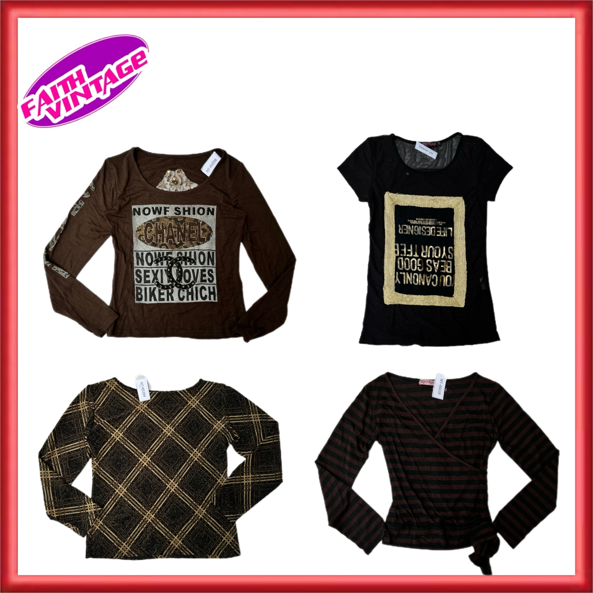 Fresh Line Glow Y2K Mix Tops Bundle (FV-618)