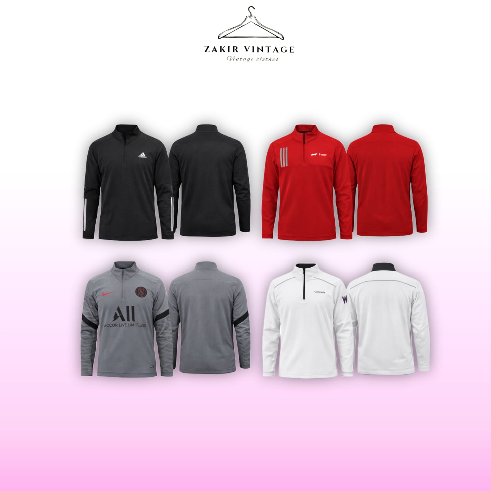 Branded Sport 1/4 Zip Jackets