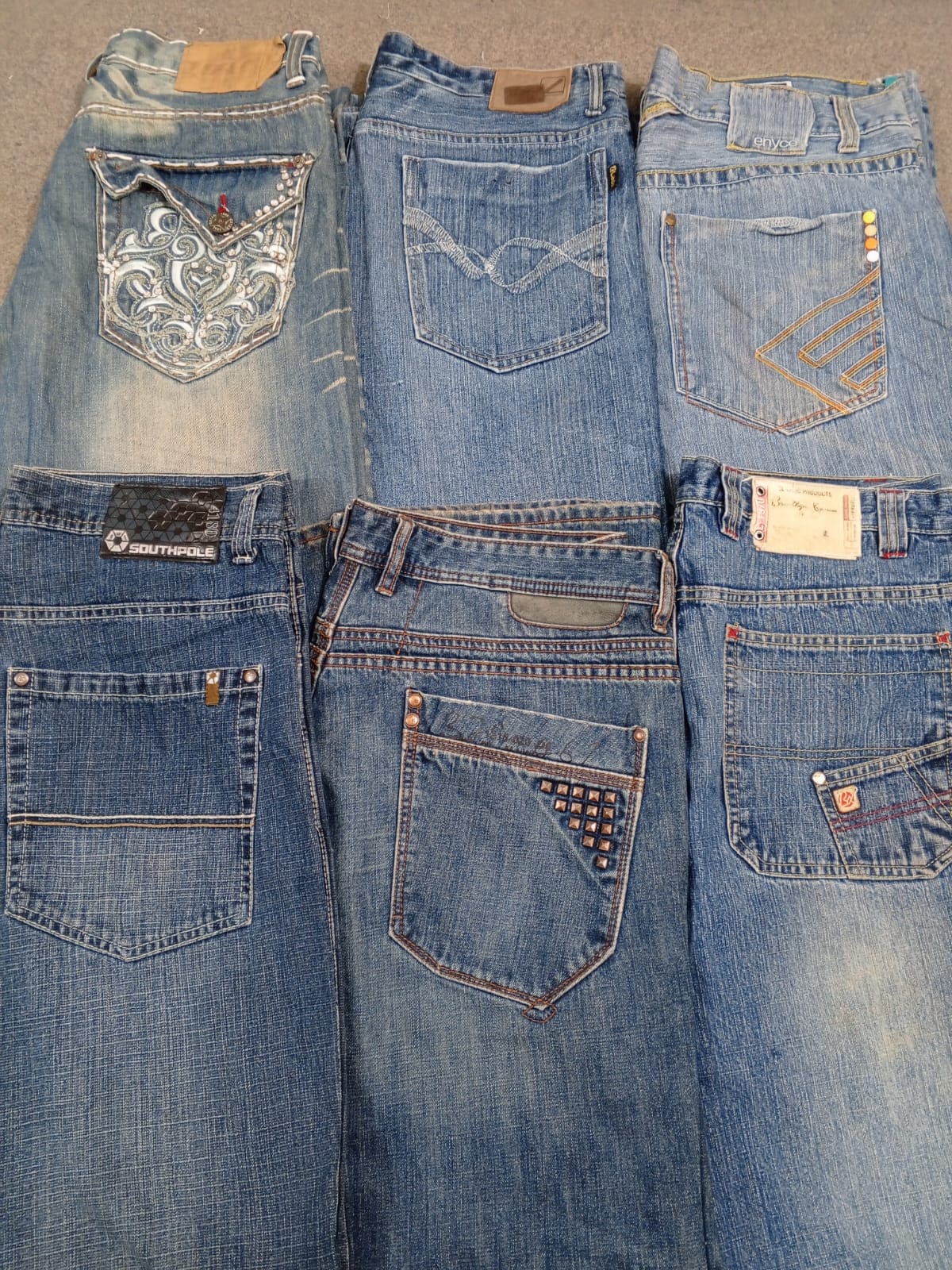 HD1374 Men Baggy Hiphop Jeans