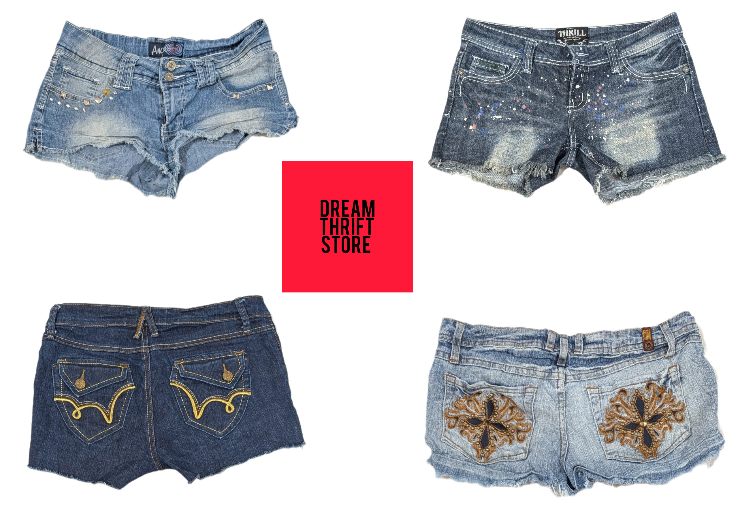 DESIGNER MICRO MINI SHORTS (BRAND'S INCULOADED) SO..