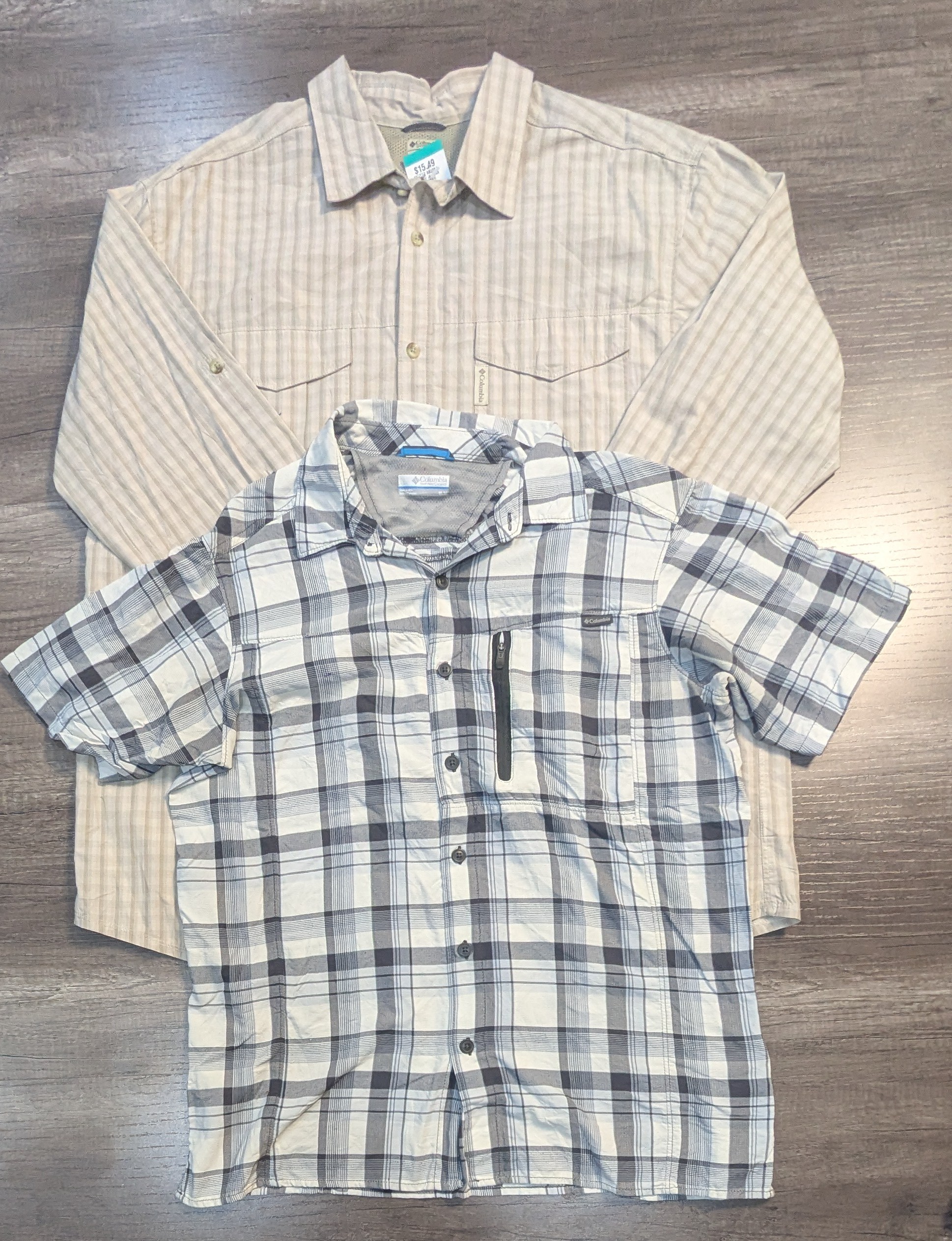 4092 - Columbia, The North Face フルスリーブおよびハーフスリーブシャ..