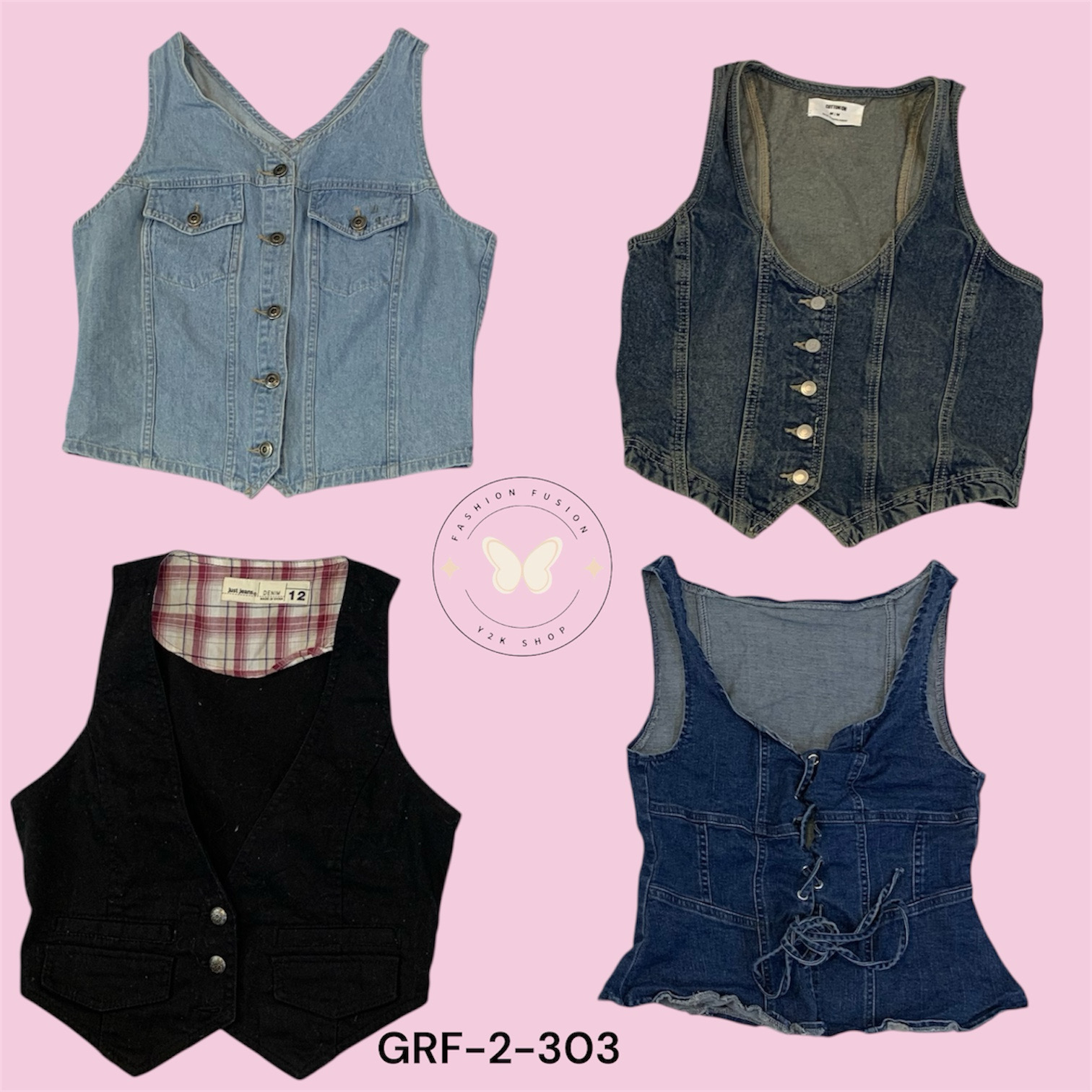 Classic Blue Denim Vest – Everyday Essential.(GRF-..