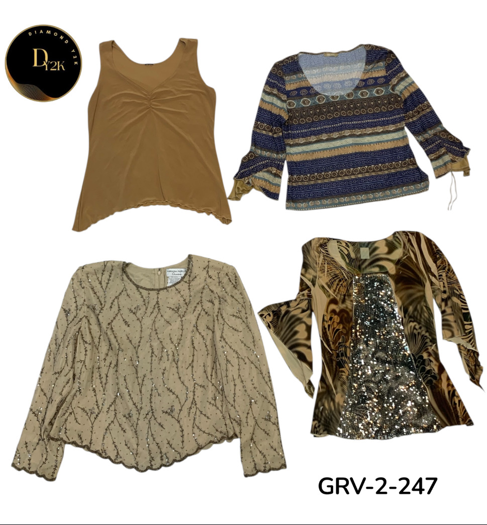 Y2K Style Printed Long Sleeve Blouse – Casual Vint..