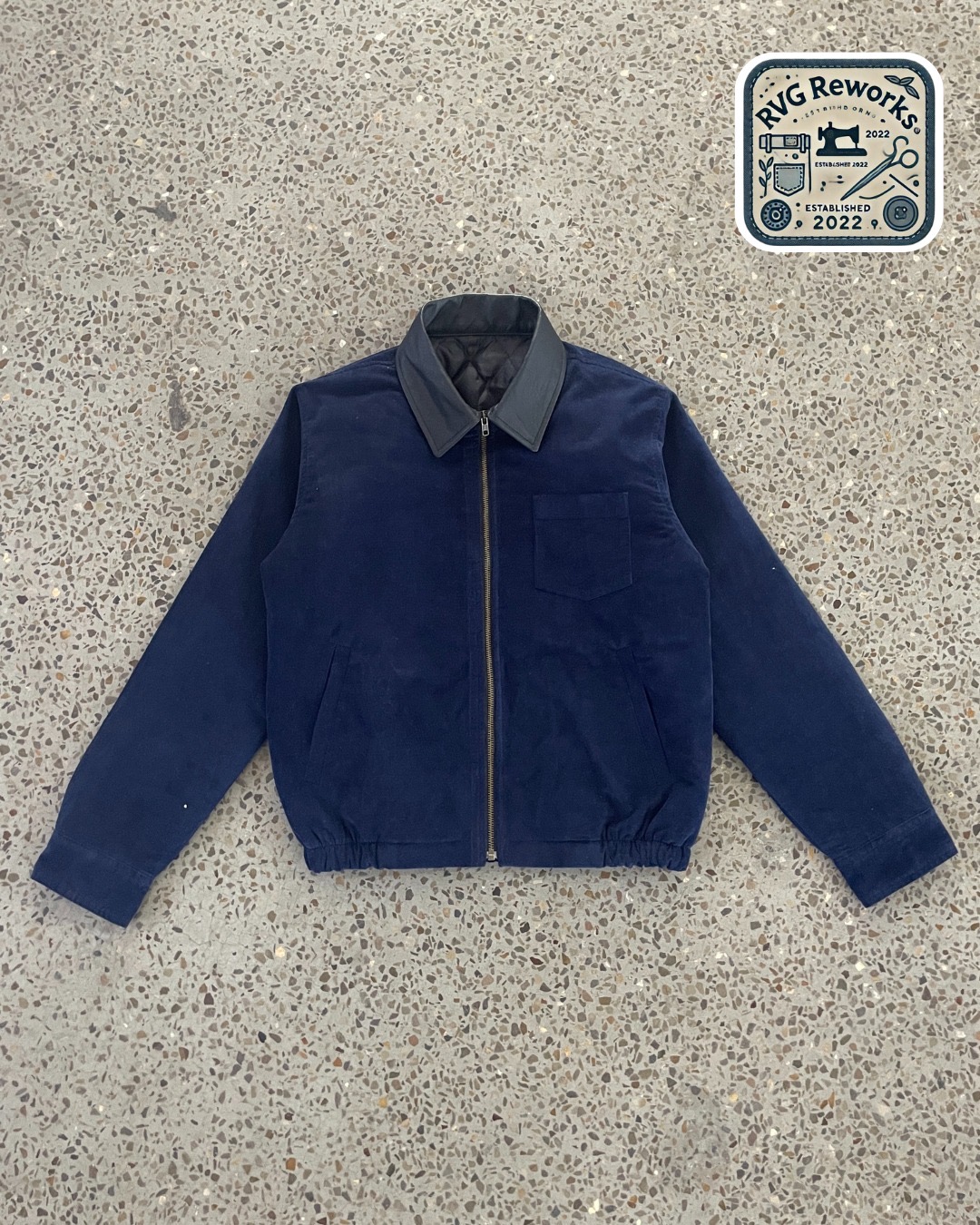 Upcycled Workwear Zip Shacket