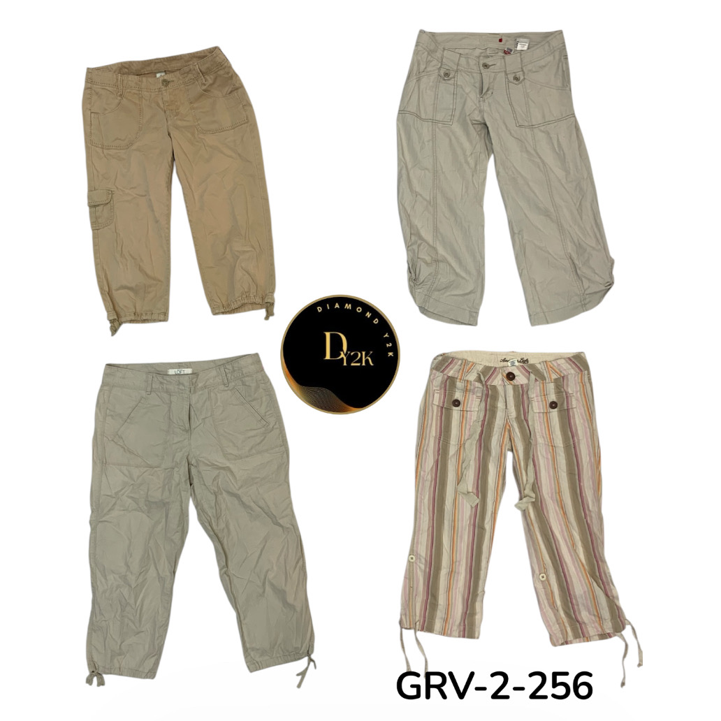 Y2K Cargo Capri Pants – Vintage Streetwear Style (..