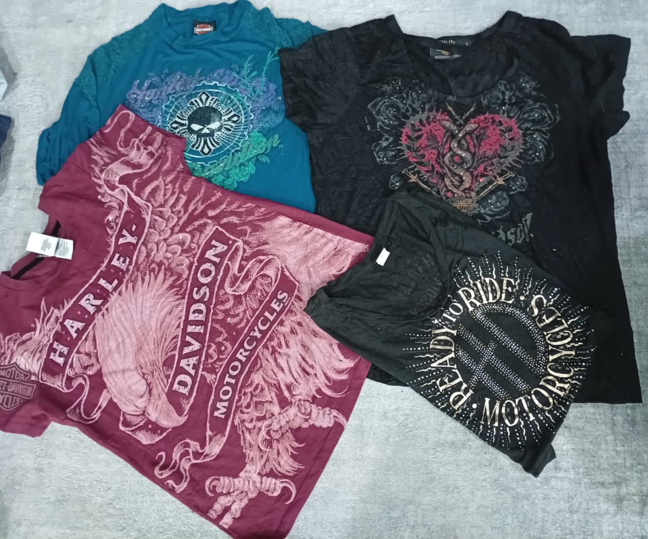 CR6867 Y2K Harley Baby Tees