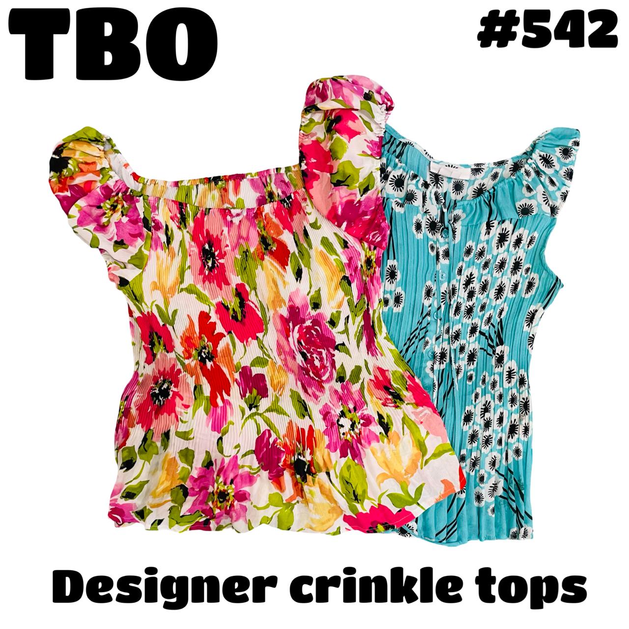 Designer crinkle tops  #542