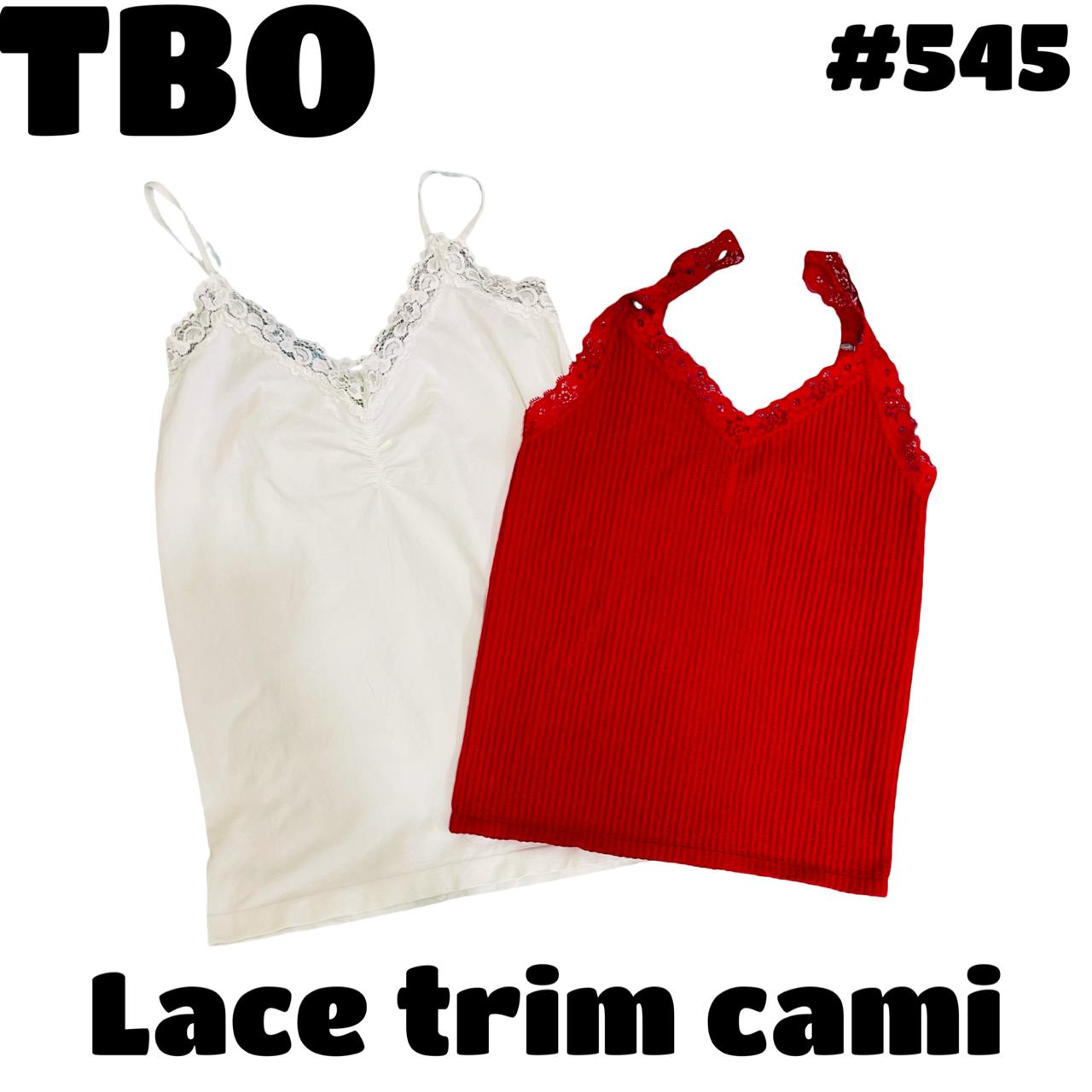 Lace trim cami  #545