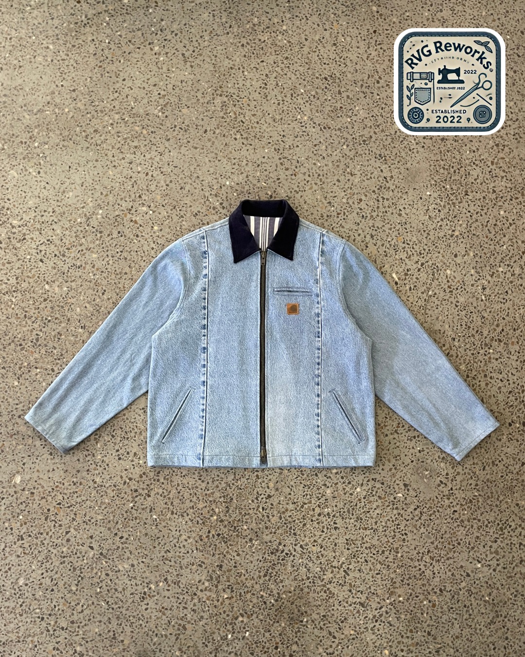 Upcycled Denim Carhartt Jacket