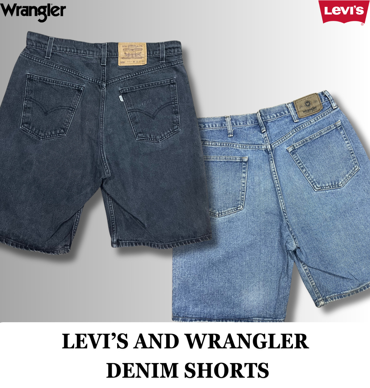 Levi's and Wrangler Denim Shorts