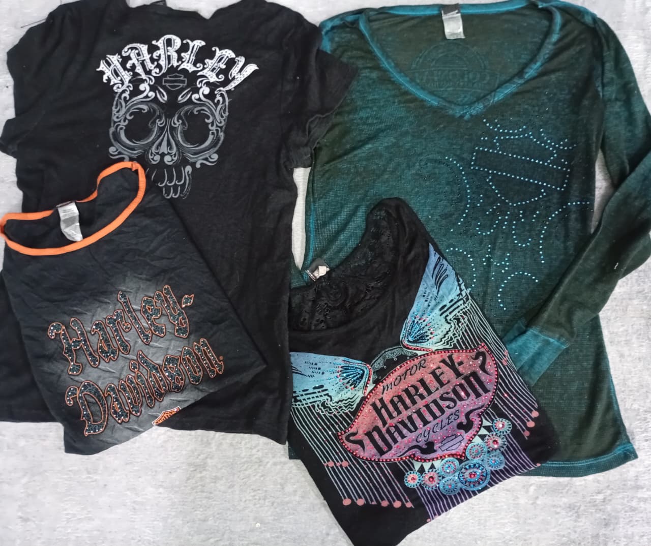 CR6889 Y2K Harley Baby Tees