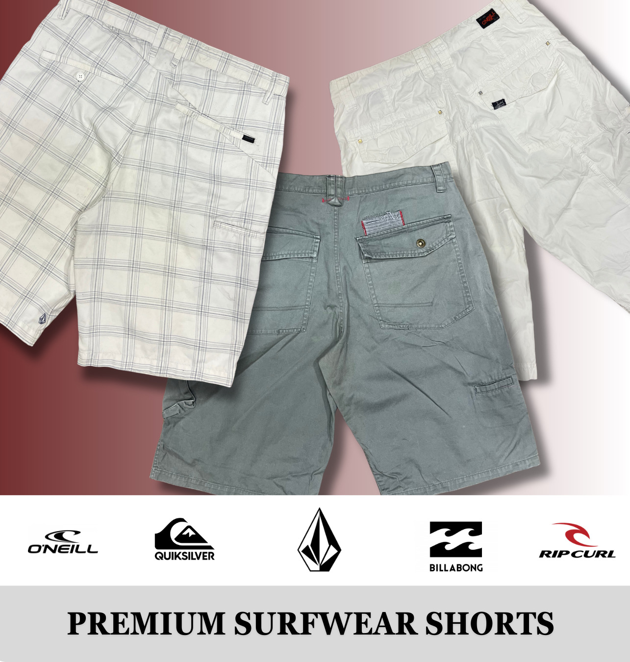 Premium Surfwear Shorts (Quiksilver, Billabong, O'..