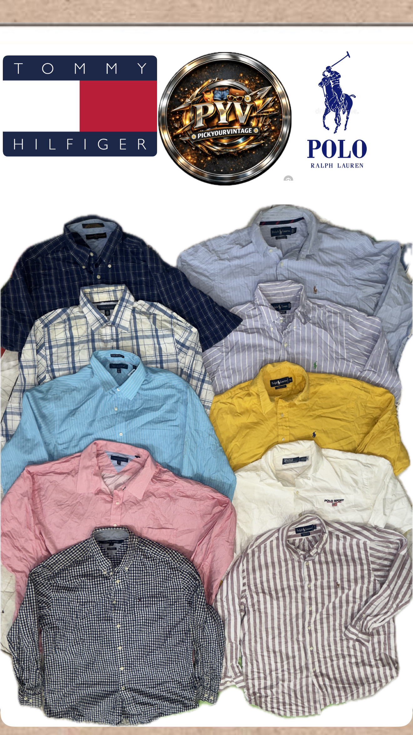 Ralph Lauren polo & Tommy Hilfiger shirts