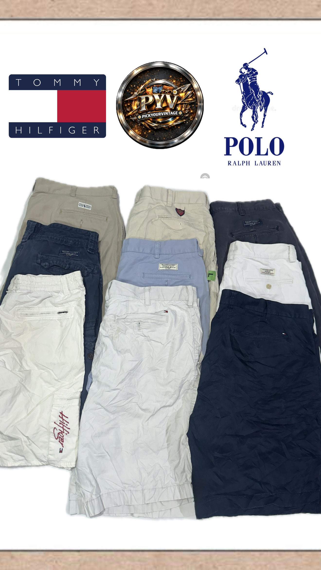 RL Polo & Tommy Hilfiger chino shorts