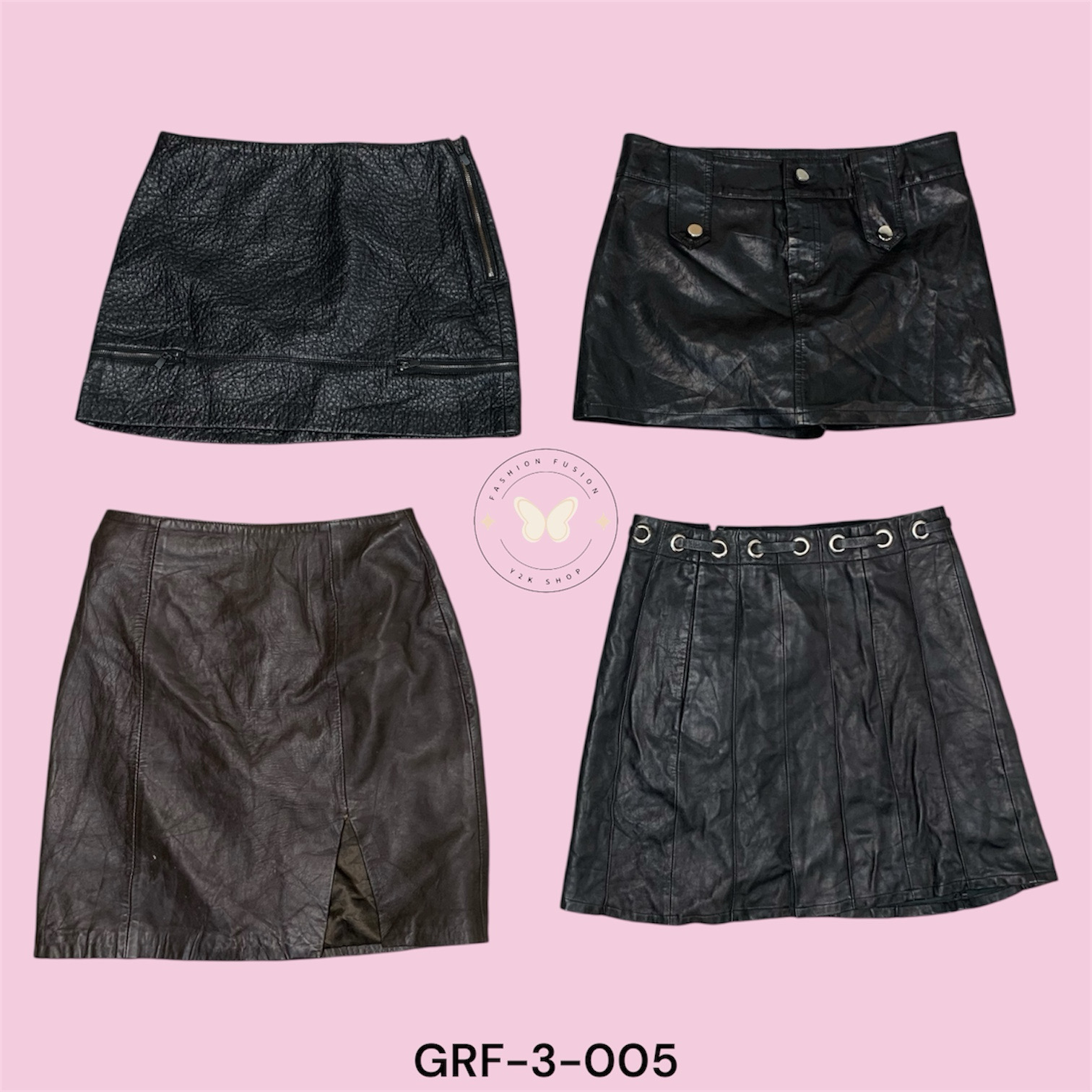 Classic Black Leather Mini and midi  Skirt – Slim ..