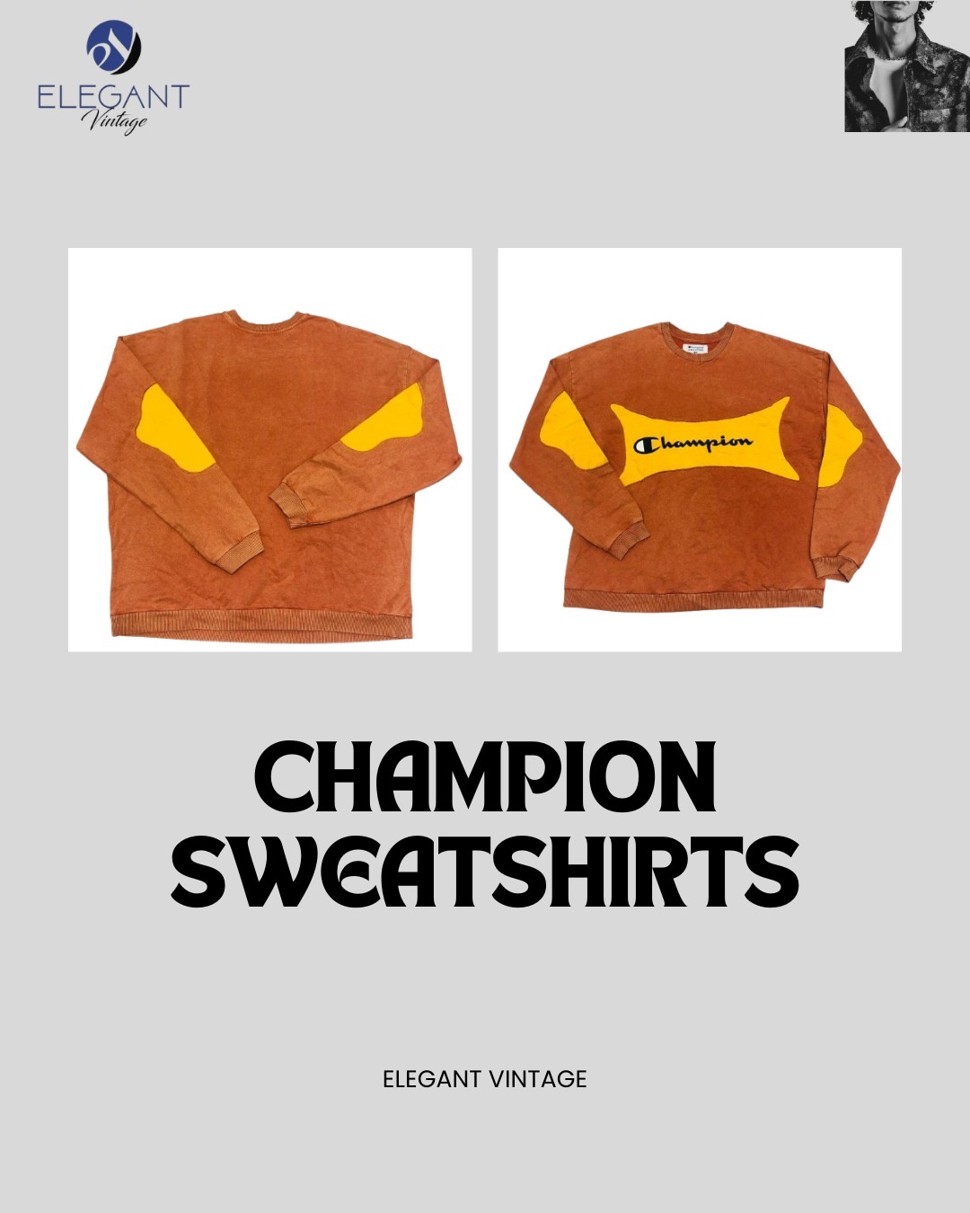 UPCYCLED Champion Sweatshirts - EVR0137