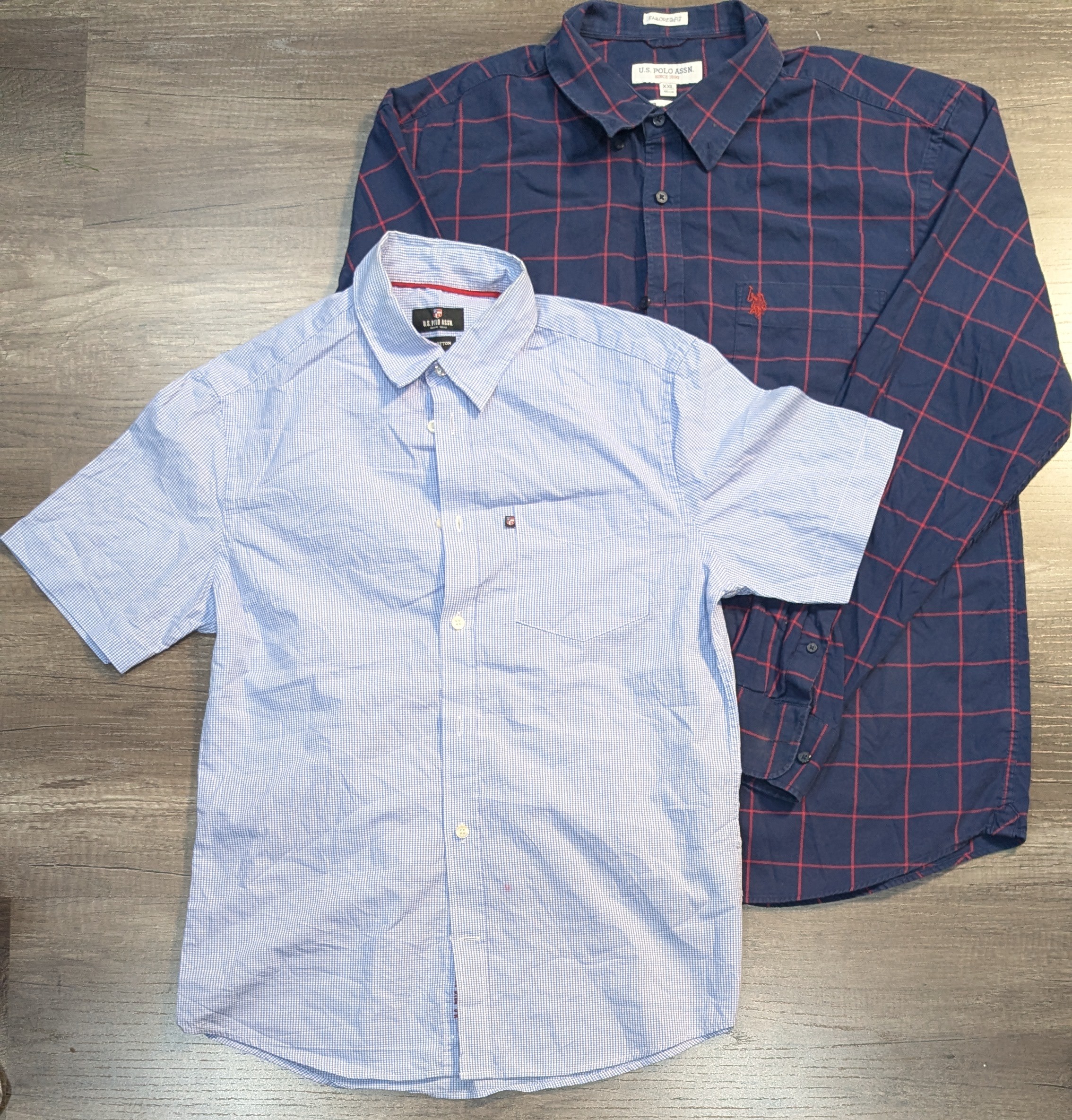 4117 - Chemises à manches courtes et longues US Po..