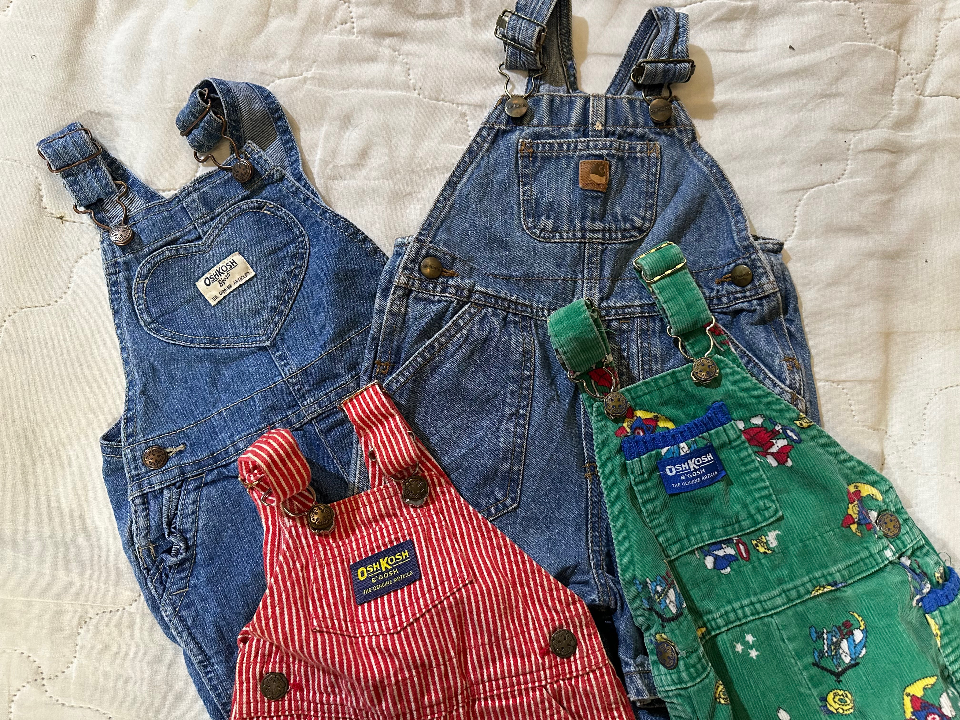 Kids branded dungaree