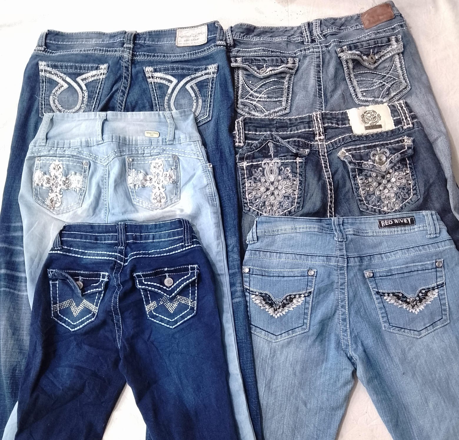 CR6896 Y2K Flare Jeans