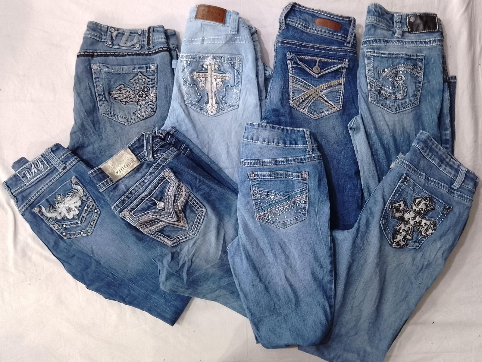 CR6897 Y2K Flare & Straight Jeans