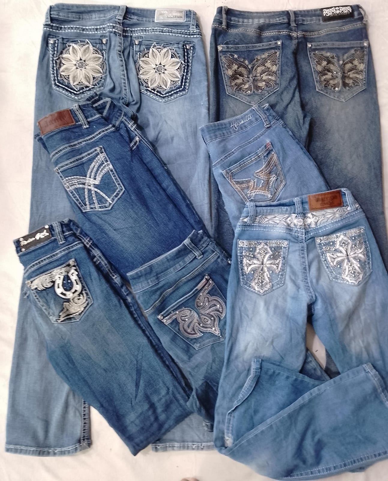 CR6898 Y2K Flare & Straight Jeans