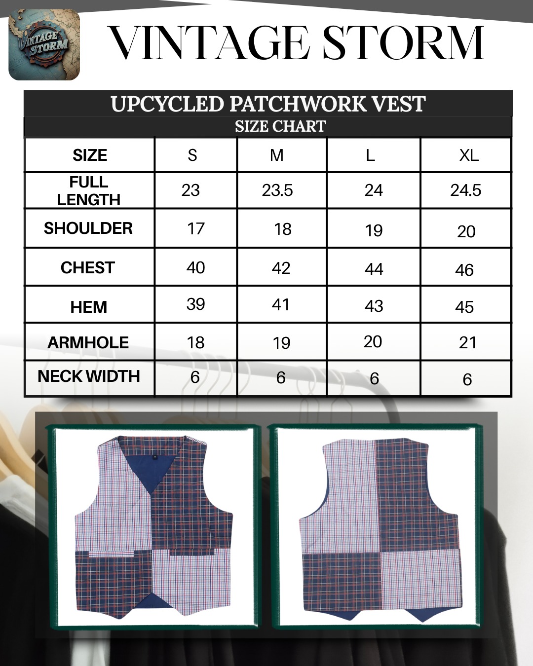 Upcycled Ralph Lauren Patched Vest