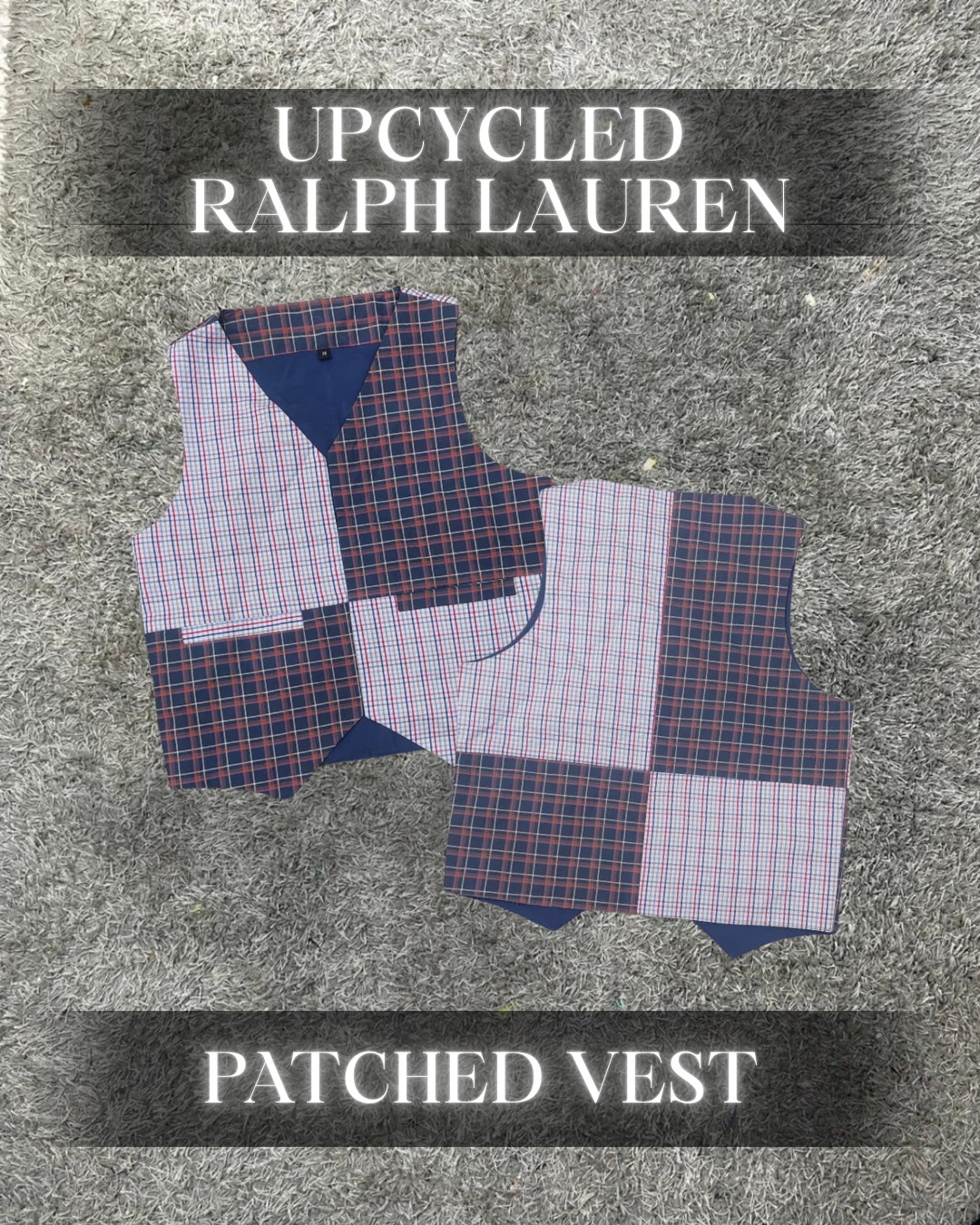 Upcycled Ralph Lauren Patched Vest