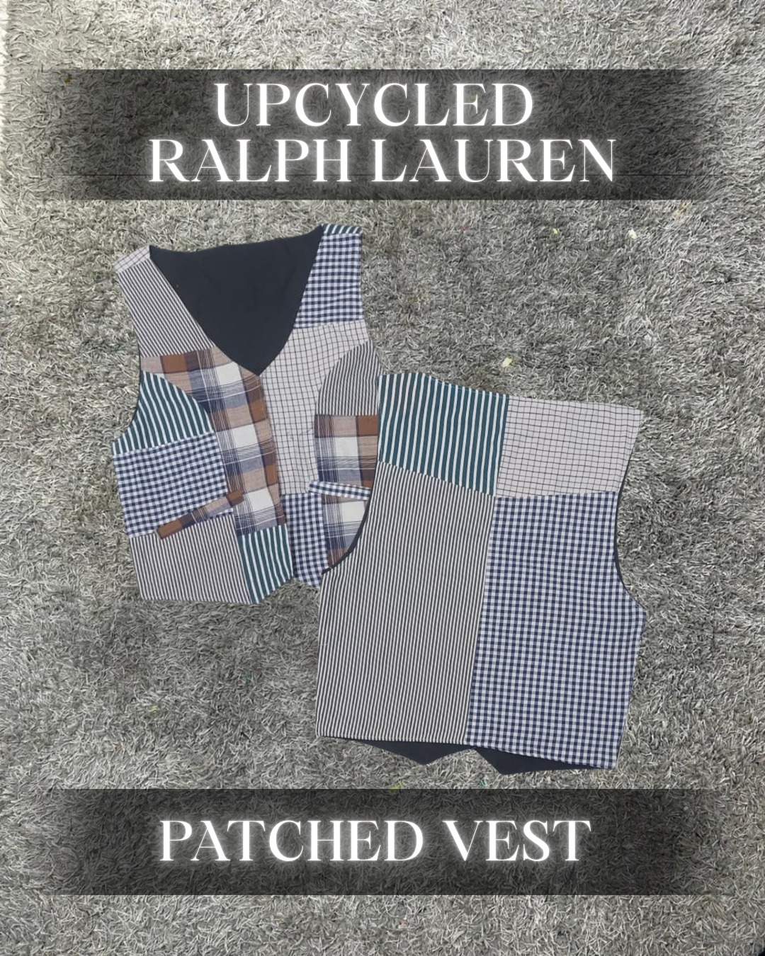 Upcycled Ralph Lauren Patched Vest