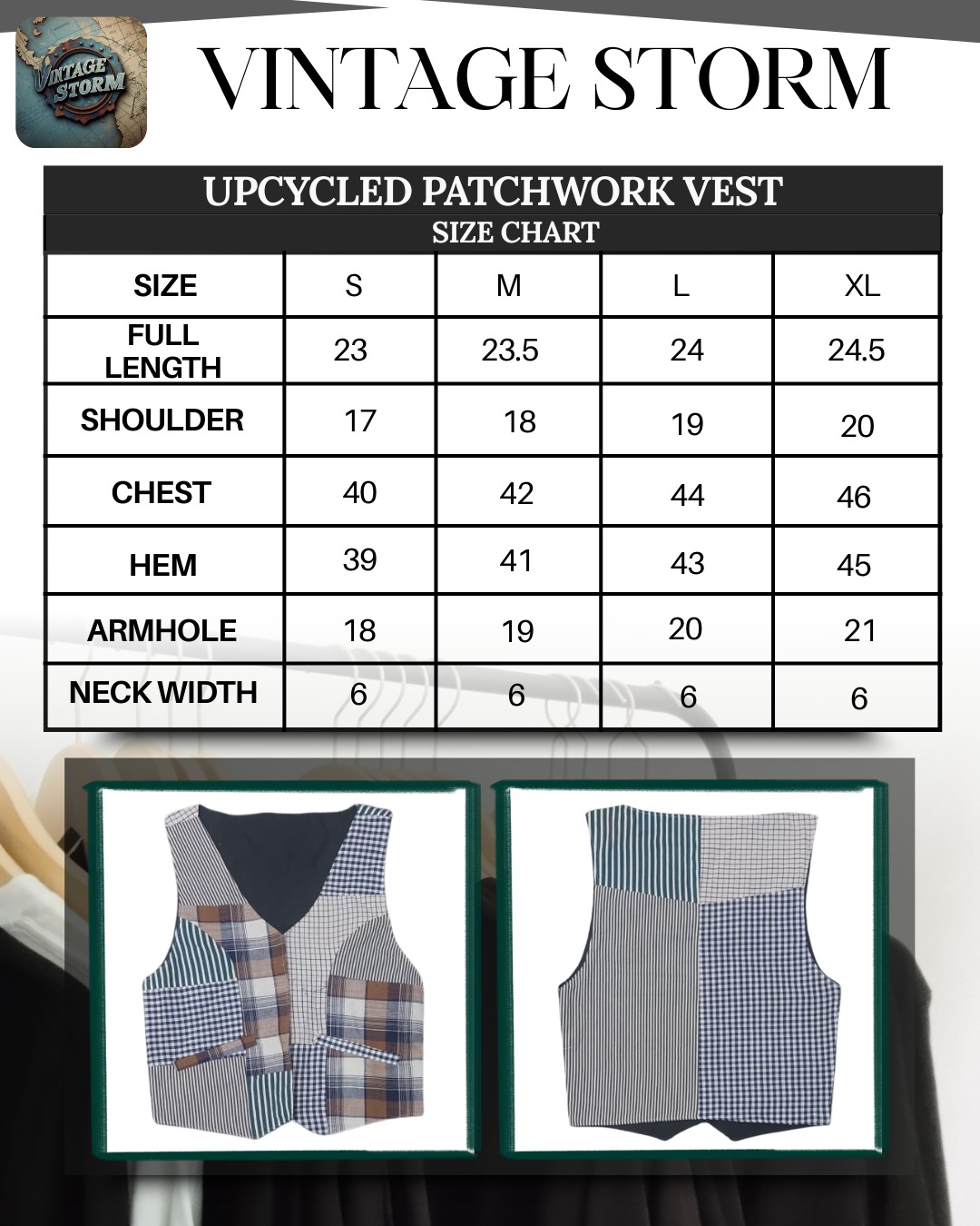 Upcycled Ralph Lauren Patched Vest