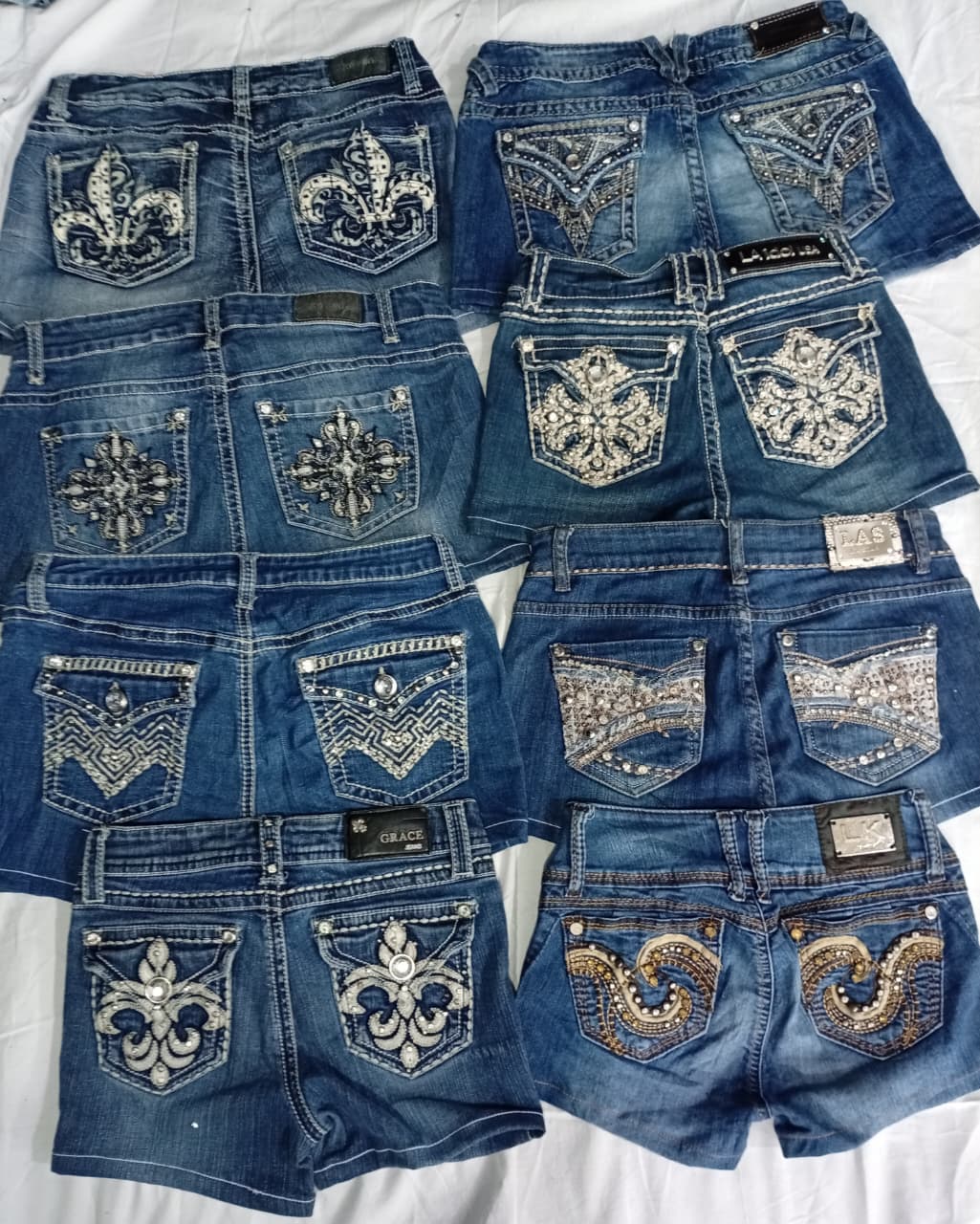 CR6900 Upcycled Y2K Shorts