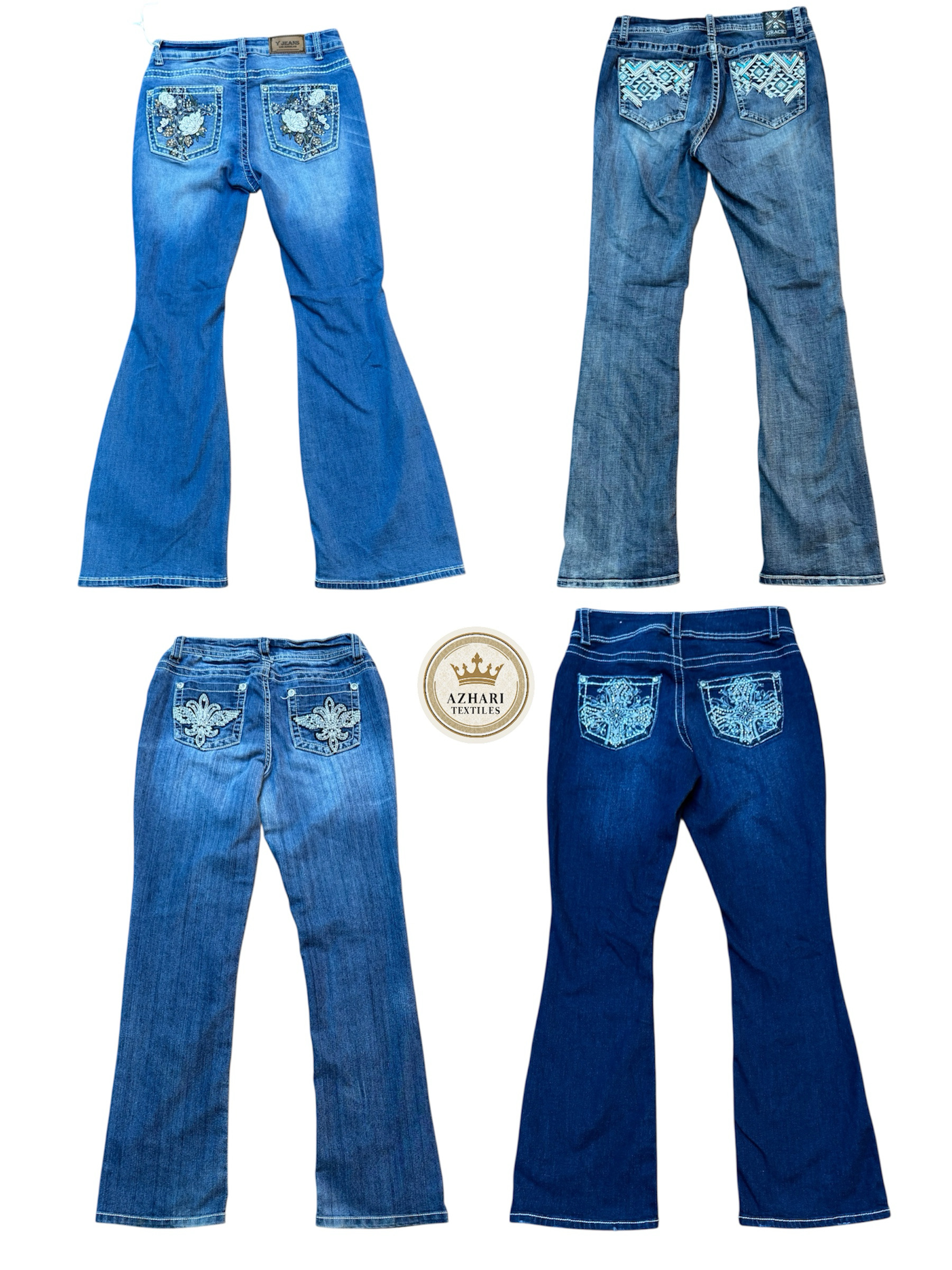 Y2k Hot selling Embalished Jeans 10 pcs At 580