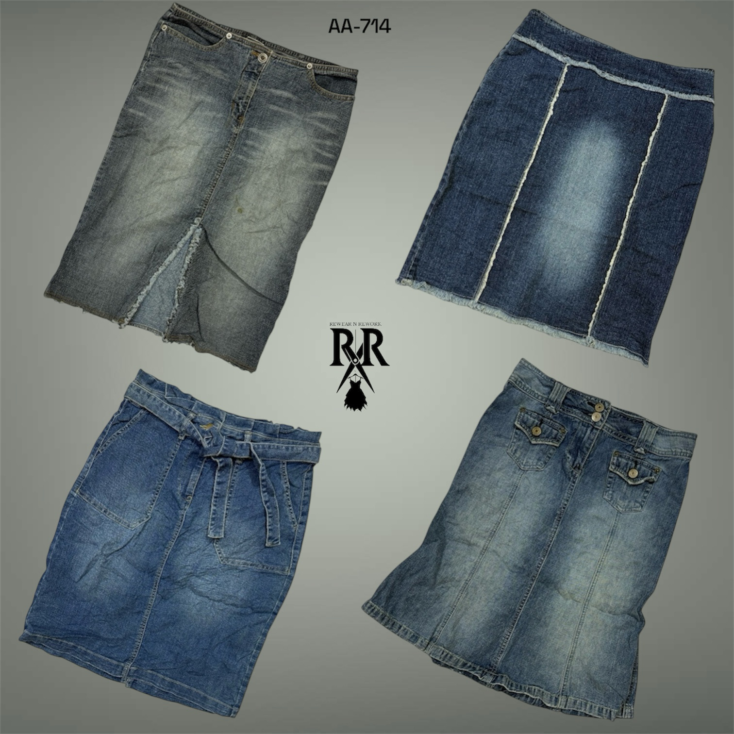 Y2K Britney Era Denim Midi Skirts (AA-714)