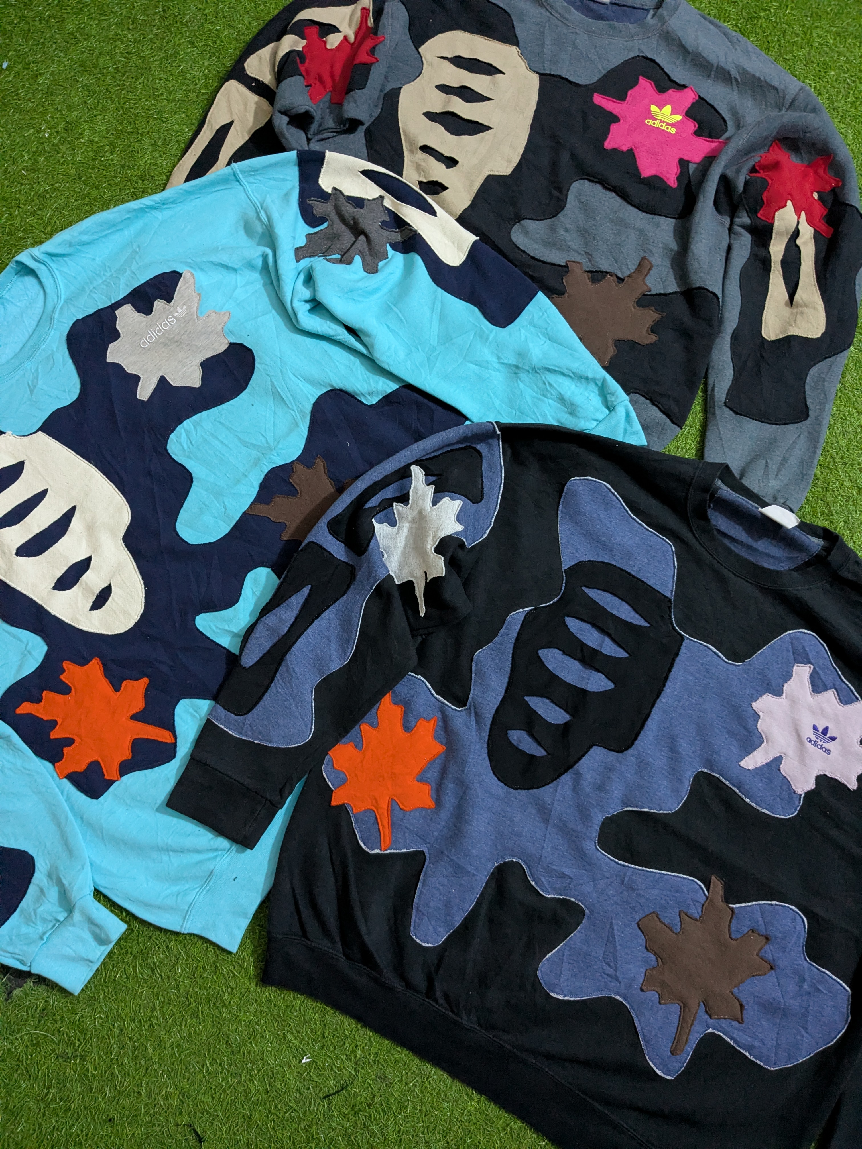 Upcycle Adidas sweatshirt patchwork