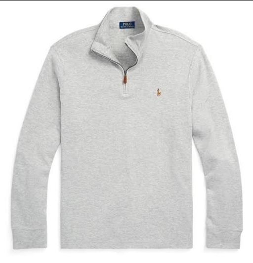 Polo 1/4 zip and cabel knwite