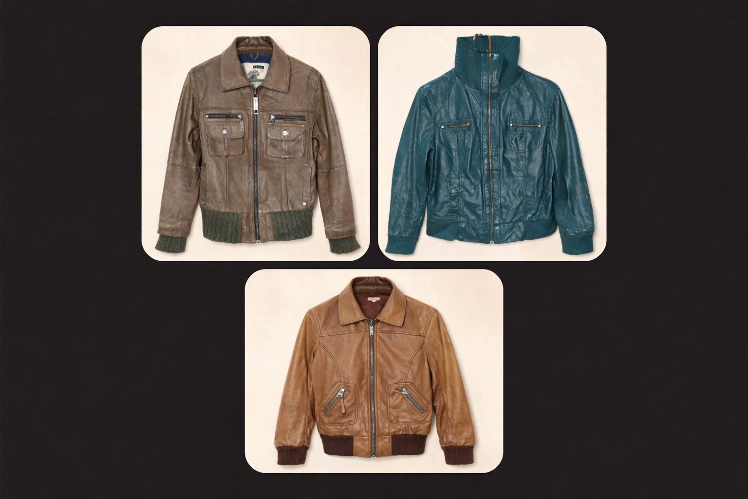 Premium Leather Jackets Collection | Trendy Winter..