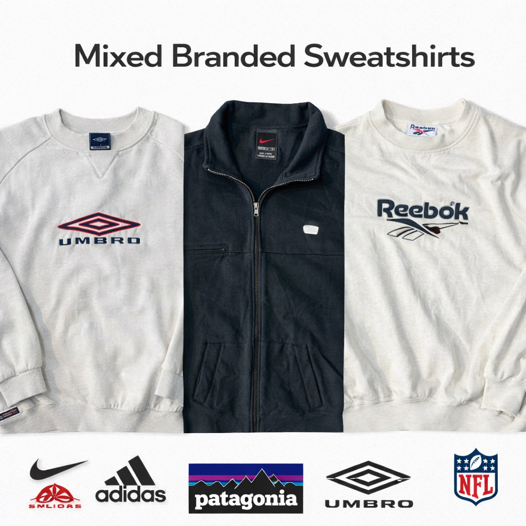 Mixed Branded Sweatshirts Inc Nike Adidas Patagoni..