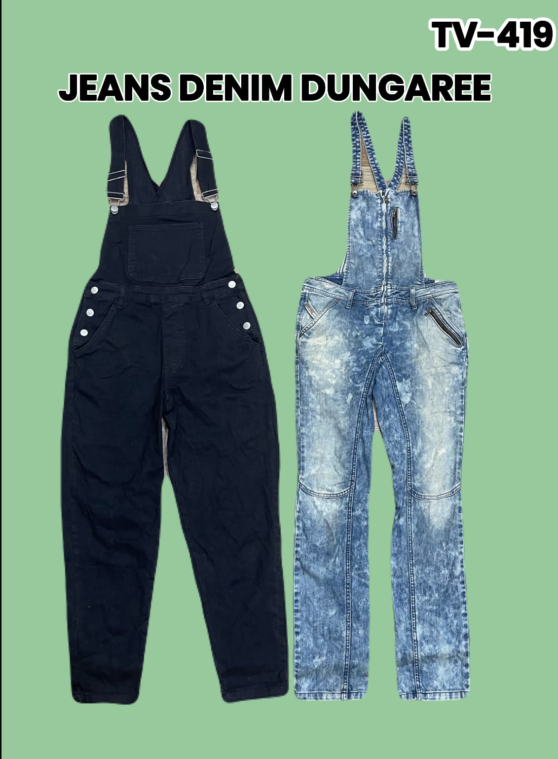 Jeans Denim Dungaree Tv-419