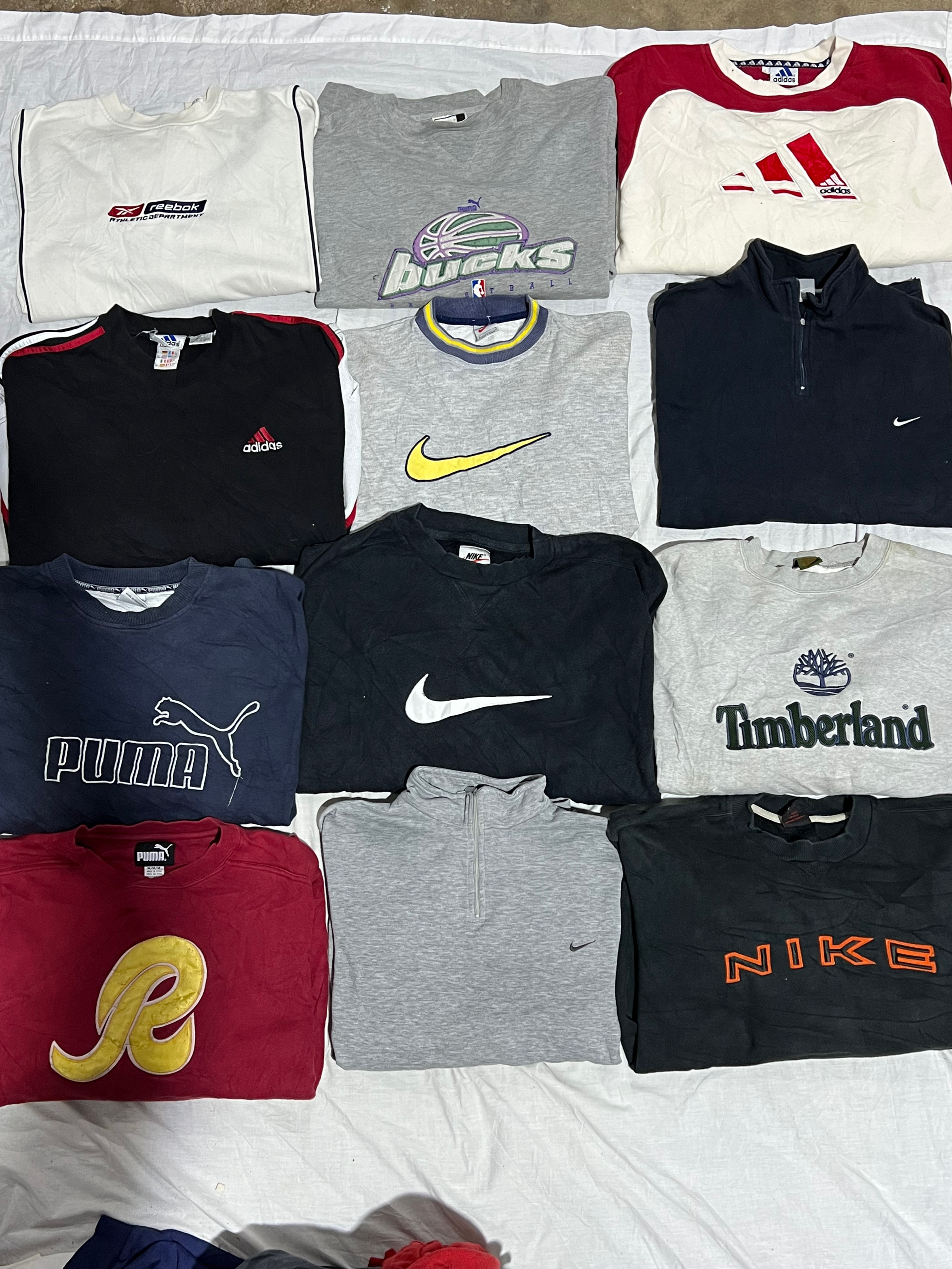 Nike adidas puma quicksilver branded sweatshirt