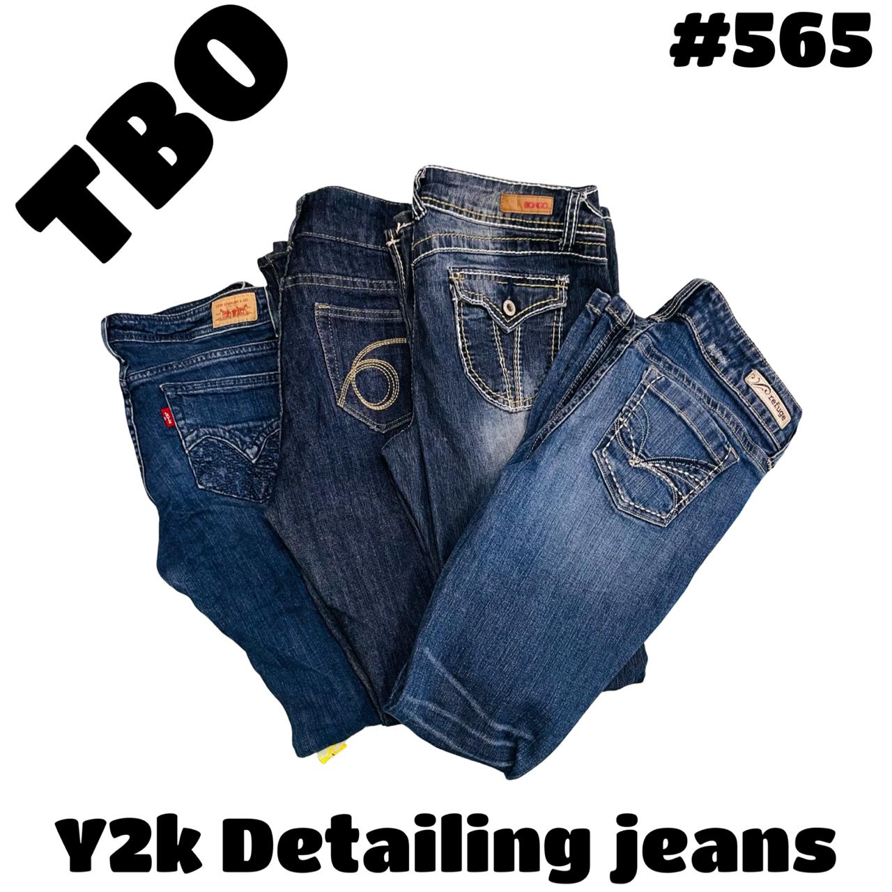 Y2k detailing jeans # 565