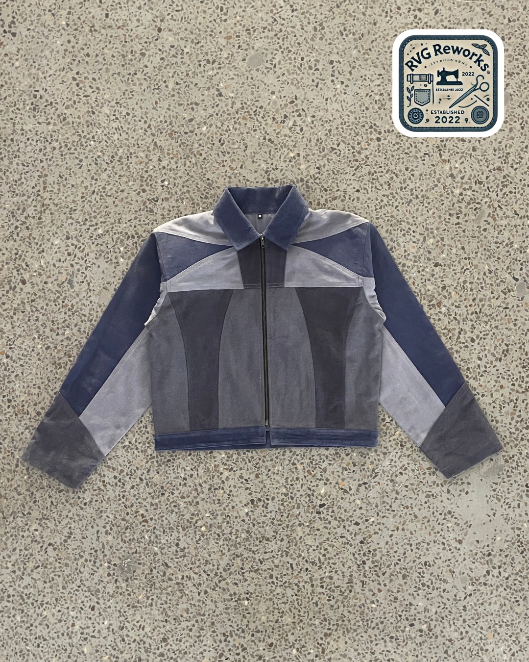 Upcycled Panelled Canvas Jacket