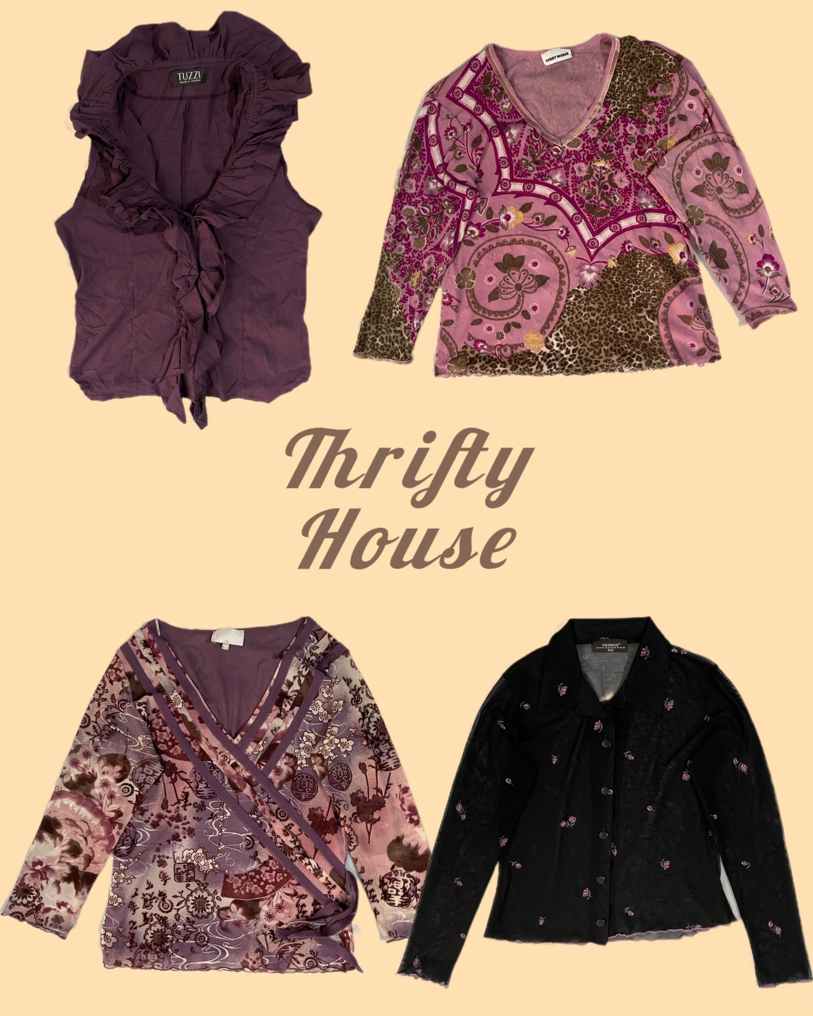 Shades Of Purple Y2k Tops(TH/268)