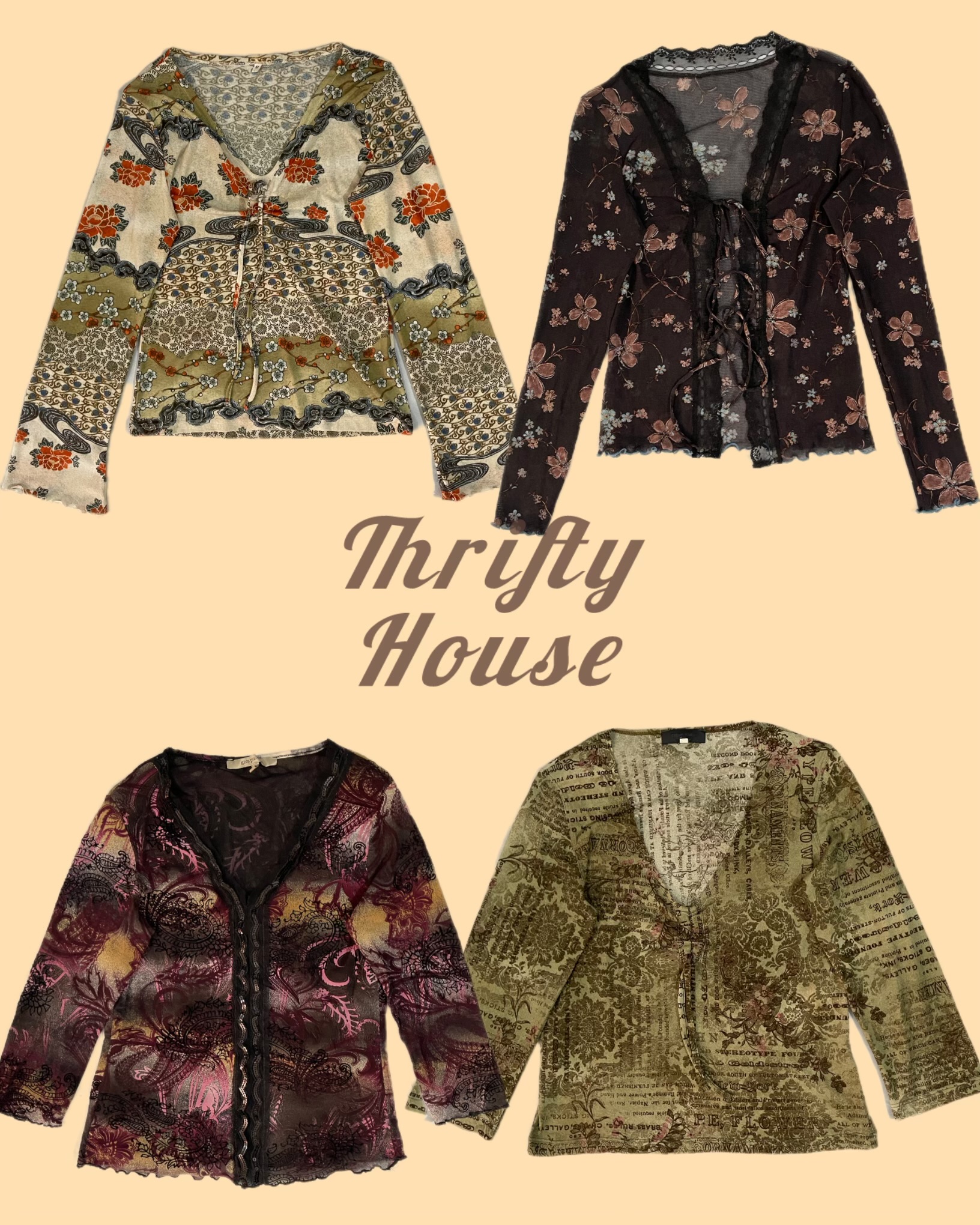 Soft Grunge Edit Y2k Mesh Tops(TH/269)