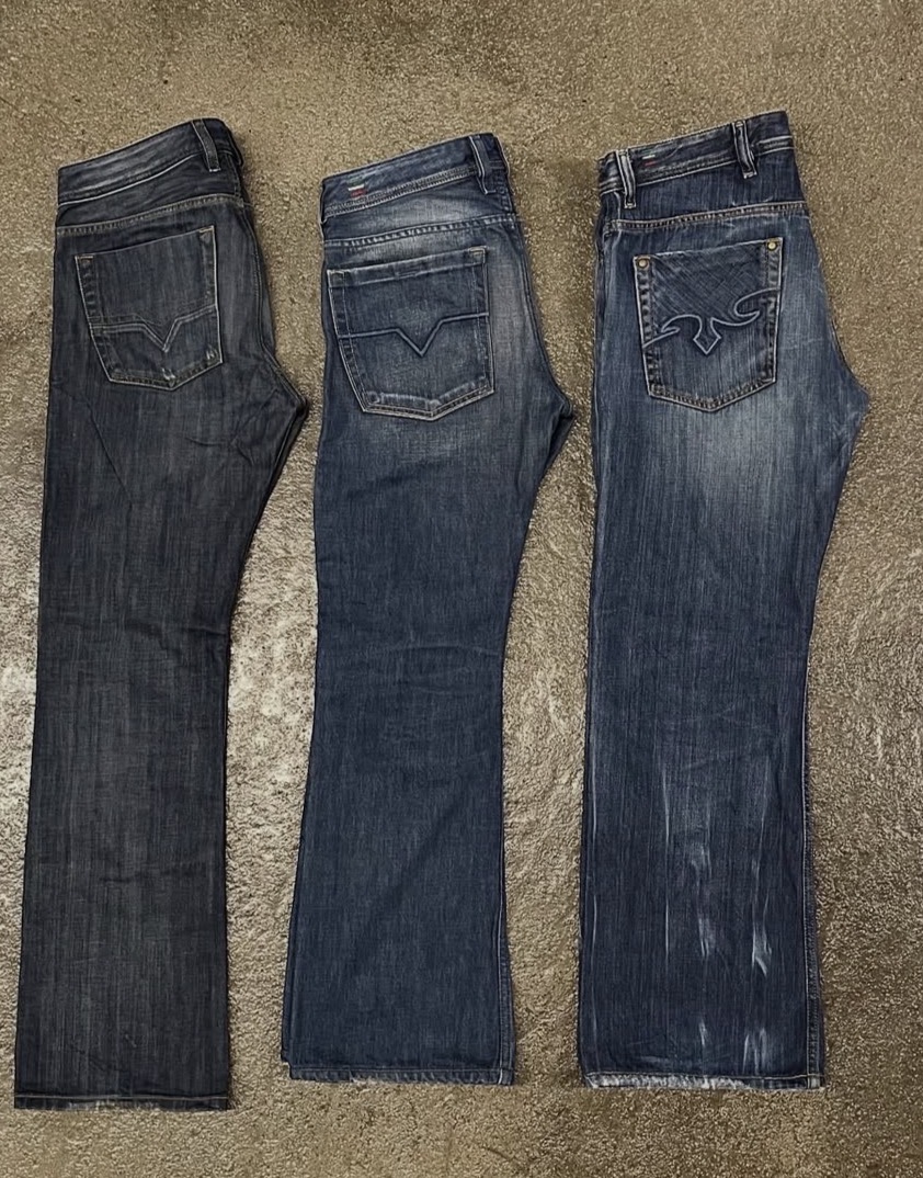 Diesel Baggy Bootcut Jeans Vintage