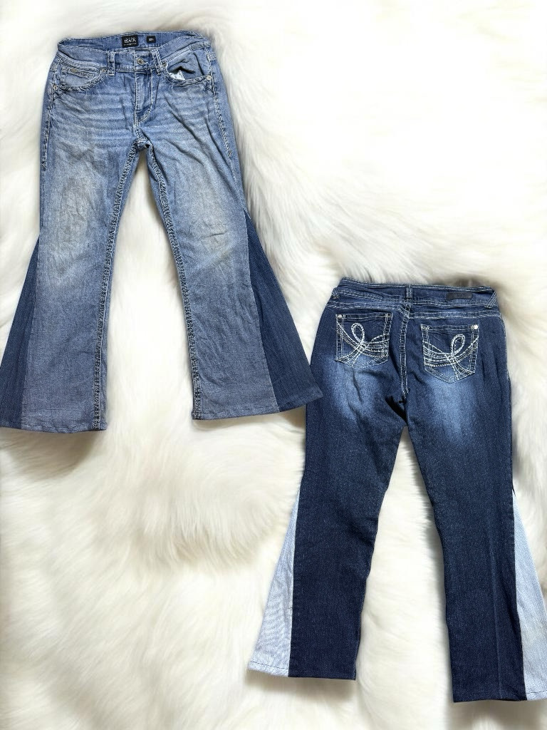 Upcycle flared jeans